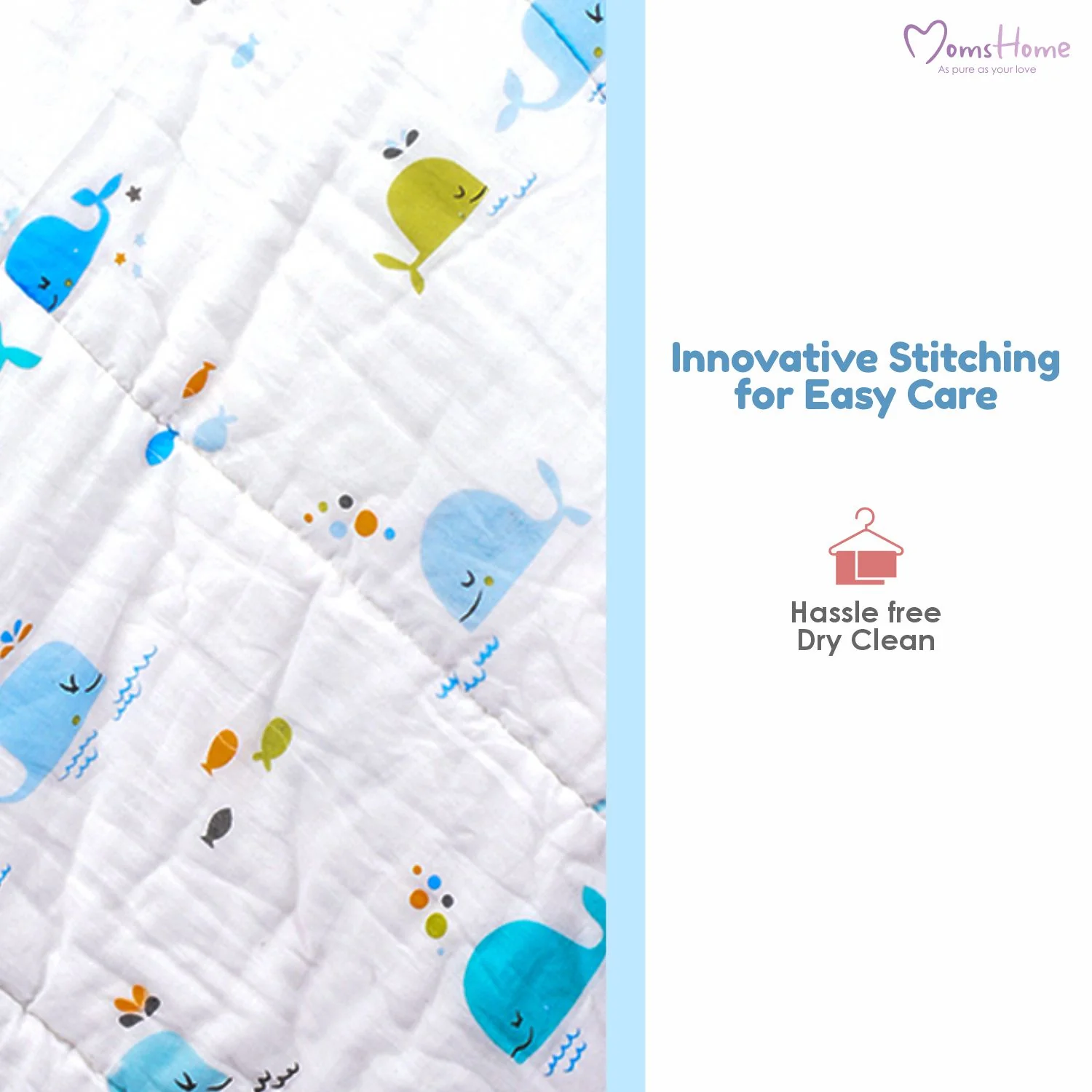 Ac Quilt Blanket cum Bedspread | 0-3 Years | 100X120 cm | Bloom - Image 13