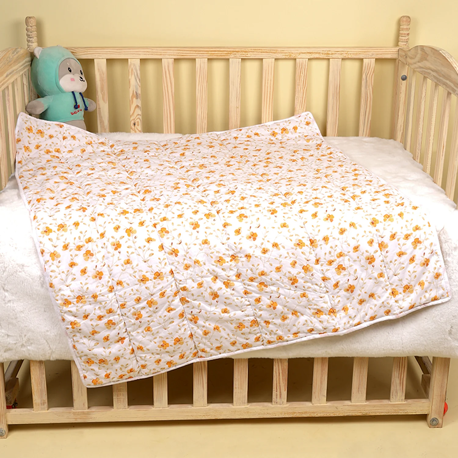 Ac Quilt Blanket cum Bedspread | 0-3 Years | 100X120 cm | Bloom - Image 5
