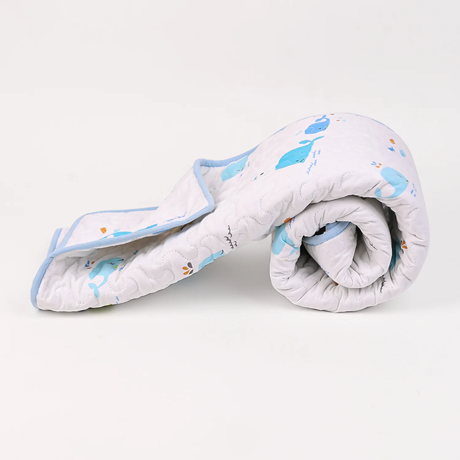 Ac Quilt Blanket cum Bedspread | 0-3 Years | 100X120 cm | Machine Washable | Blue Whale - Image 5