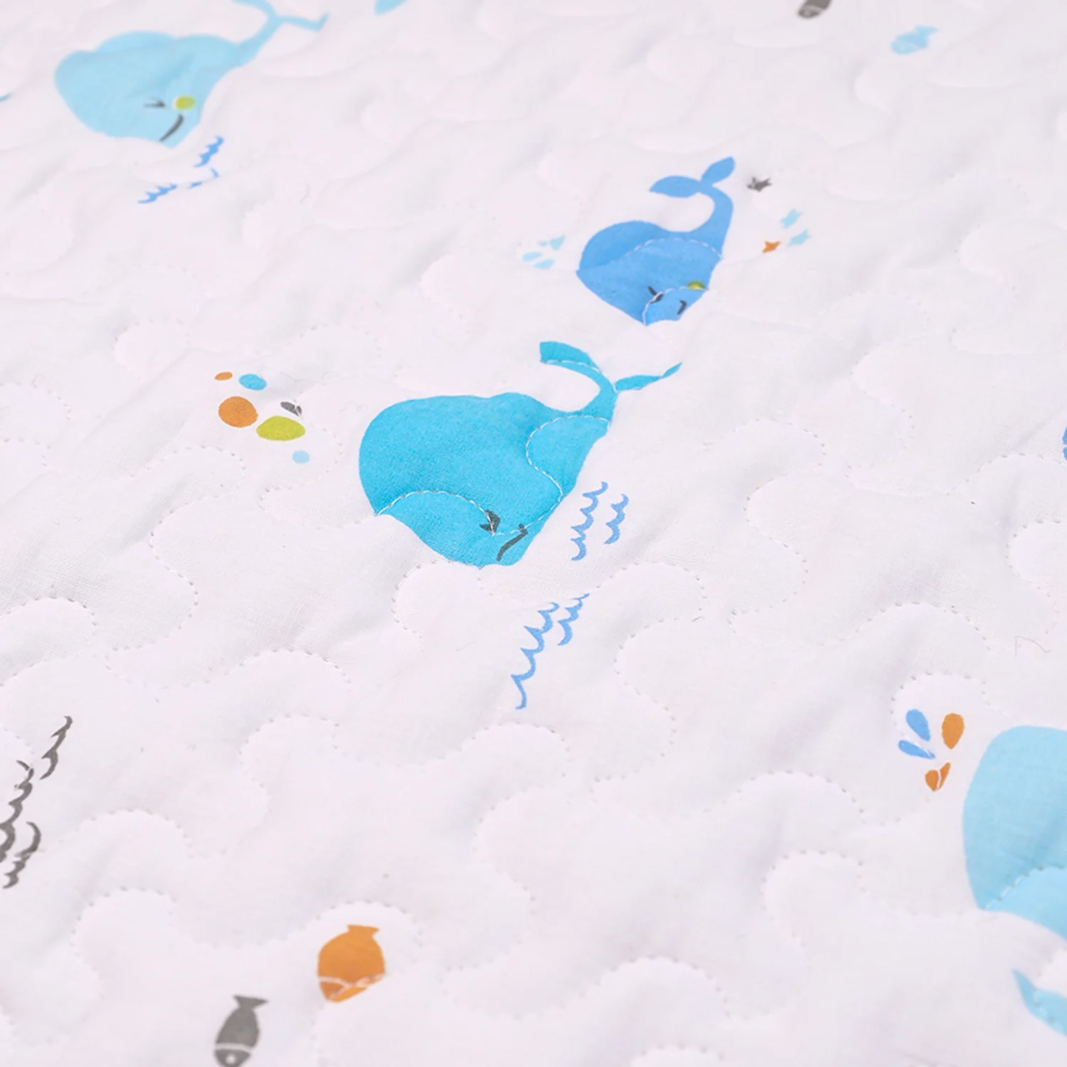 Ac Quilt Blanket cum Bedspread | 0-3 Years | 100X120 cm | Machine Washable | Blue Whale - Image 6