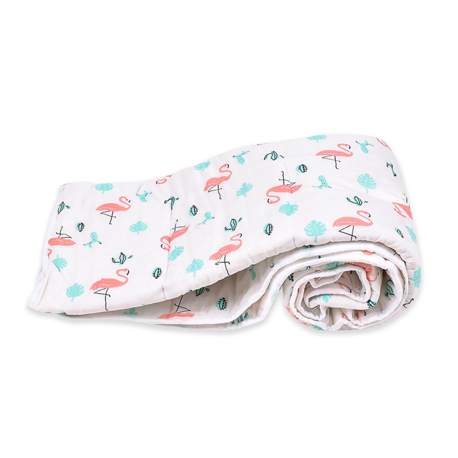 Baby Ac Quilt Blanket cum Bedspread- 0-3 Years - 100*120 cm - Flamingo - Image 4
