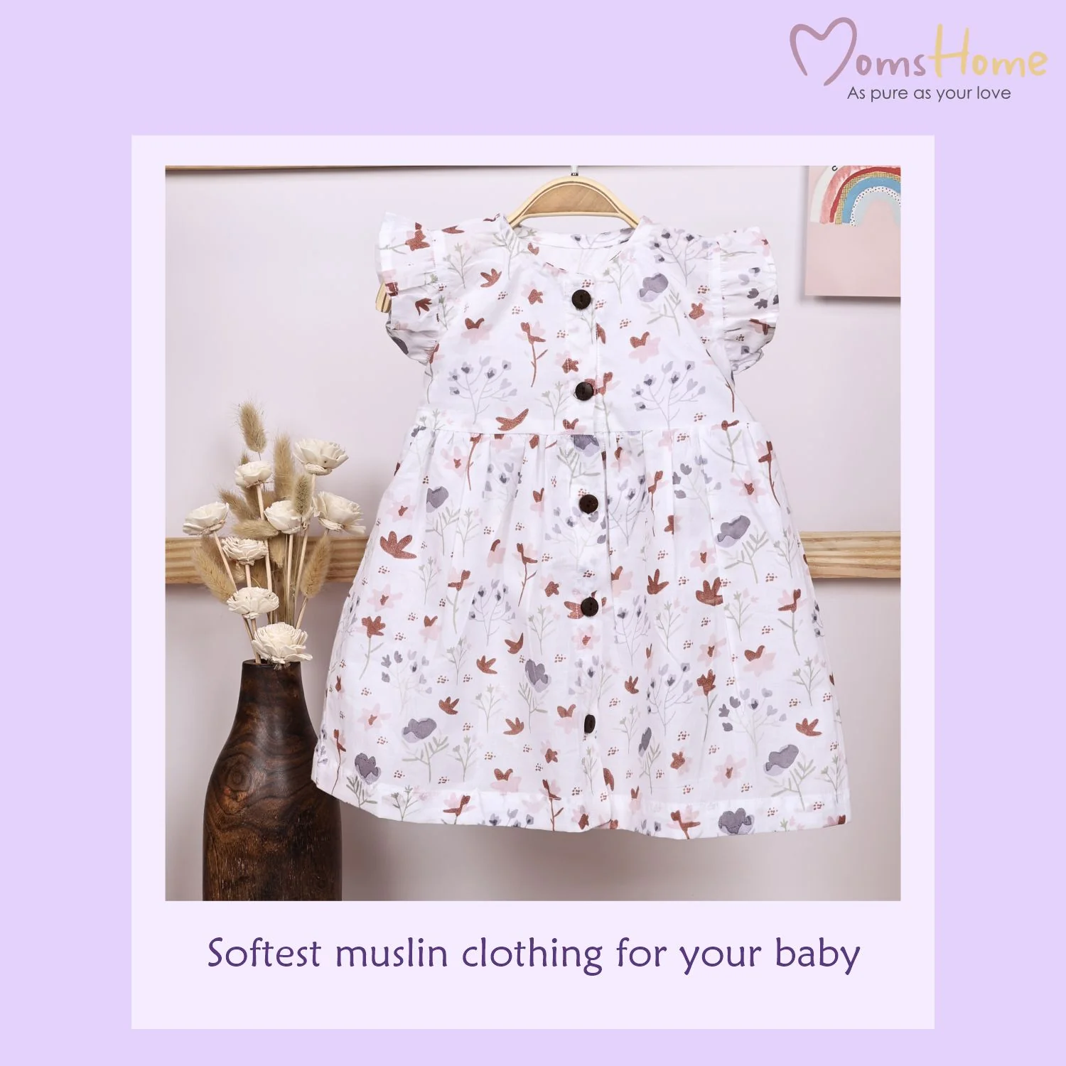 Baby Girl Organic Cotton Sleeveless Frock | Blossom - Image 8