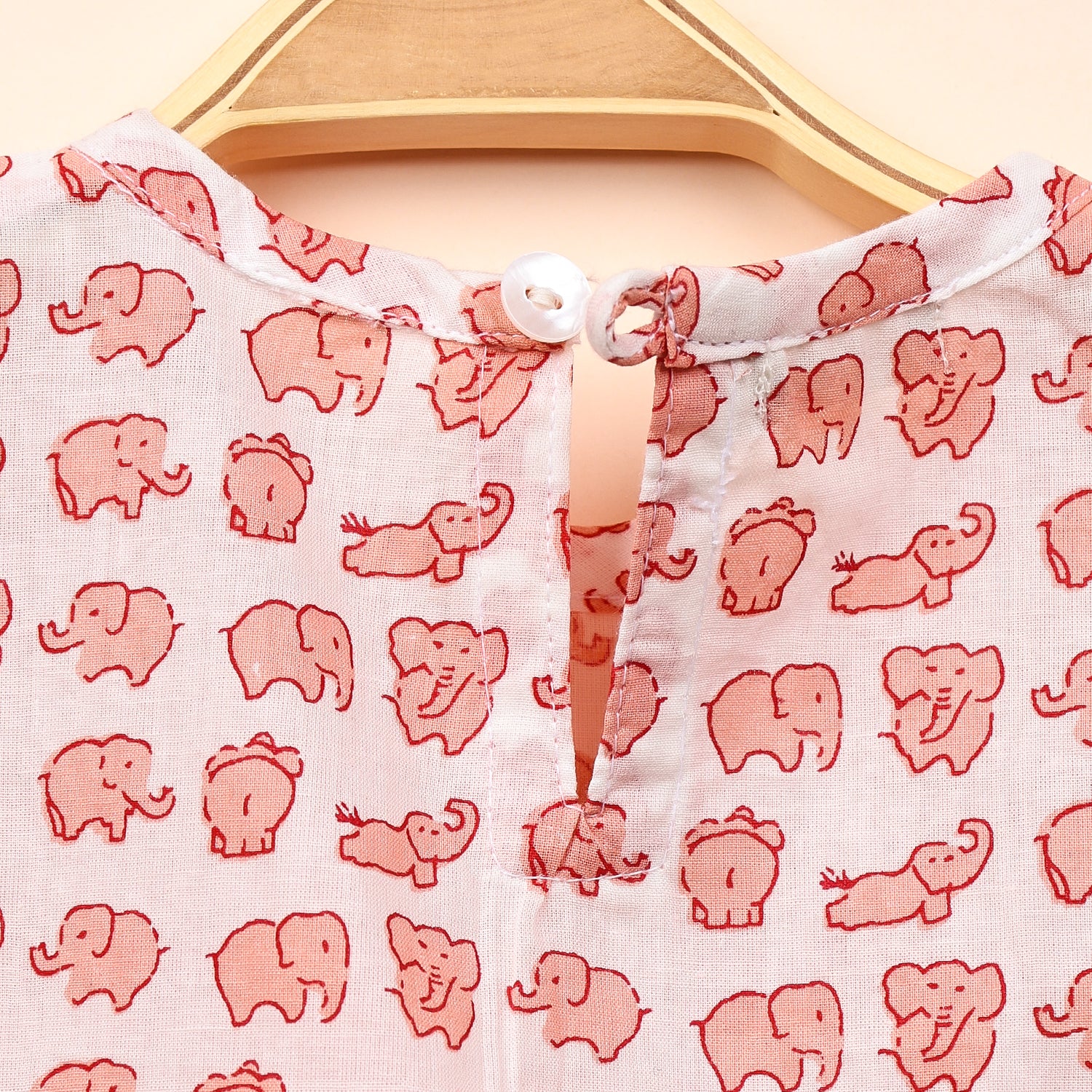 Baby Girl Organic Cotton Sleeveless Frock | Elephant - Image 5
