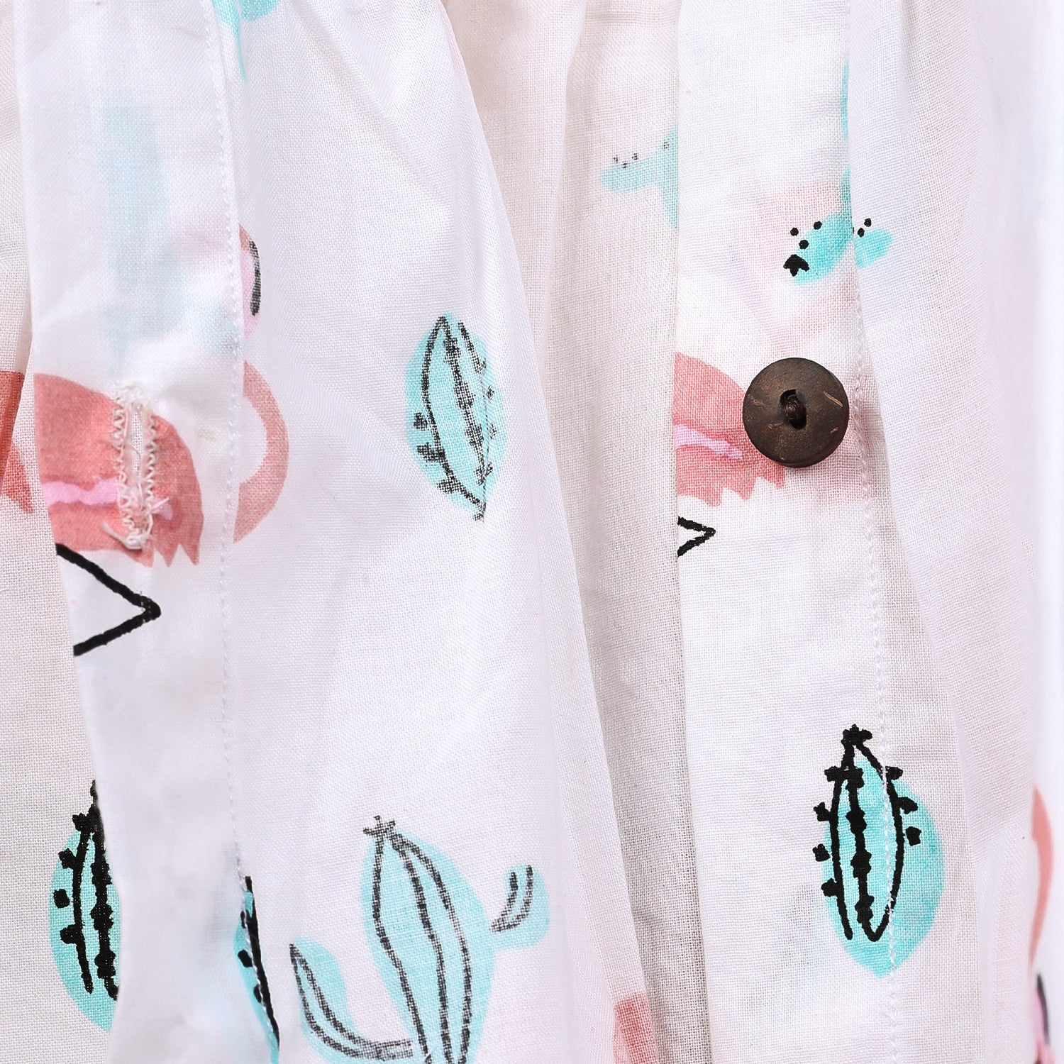 Baby Girl Organic Cotton Sleeveless Frock | Flamingo - Image 6