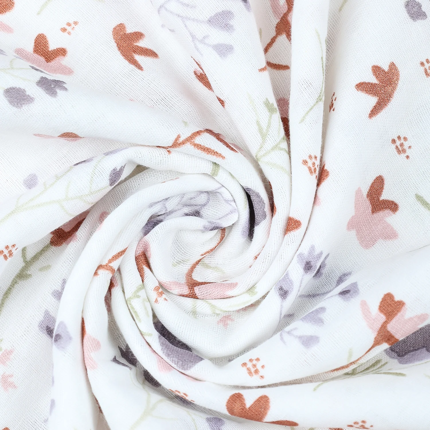 Baby Muslin Swaddle | 100x100 CM | Pack of 1 | Blossom - Image 3