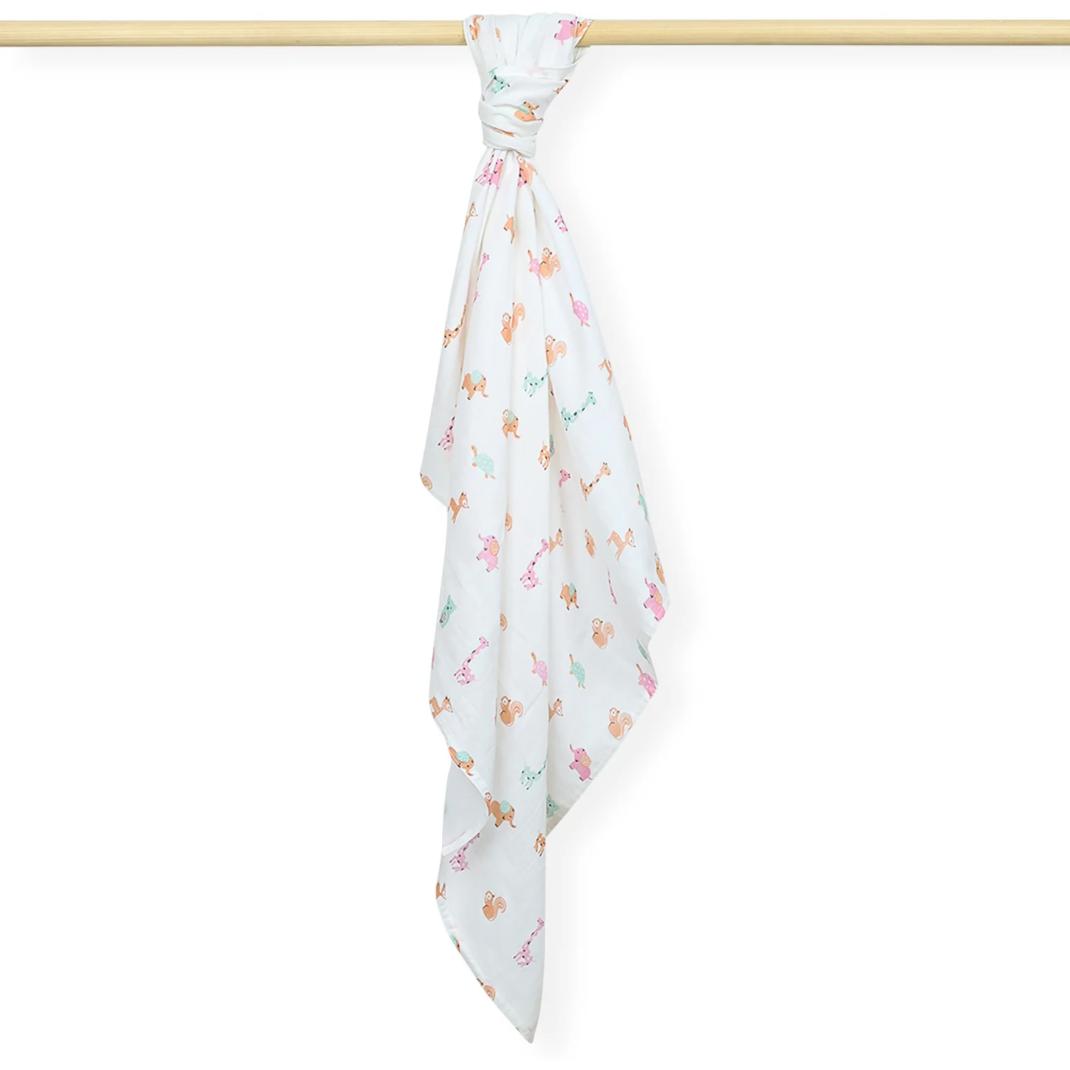 Baby Muslin Swaddle | 100x100 CM | Pack of 1 | Cute Jungle - Image 3