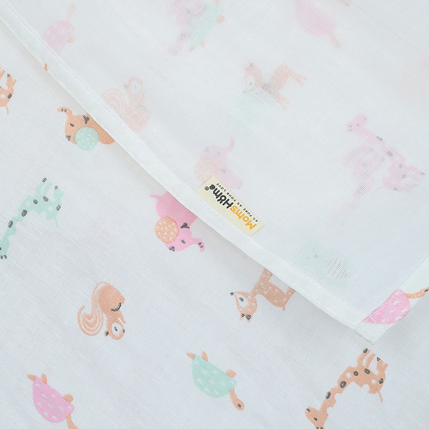Baby Muslin Swaddle | 100x100 CM | Pack of 1 | Cute Jungle - Image 5