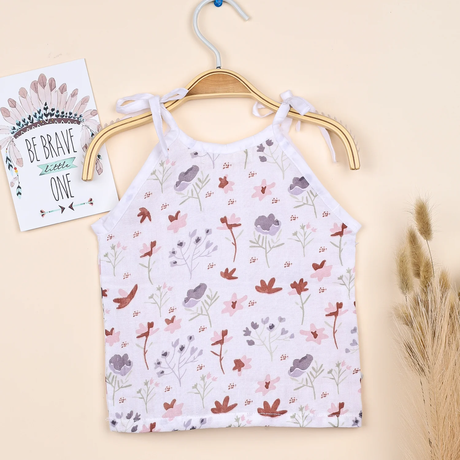 Baby Organic Cotton Knot type Jhabla | Blossom - Image 4