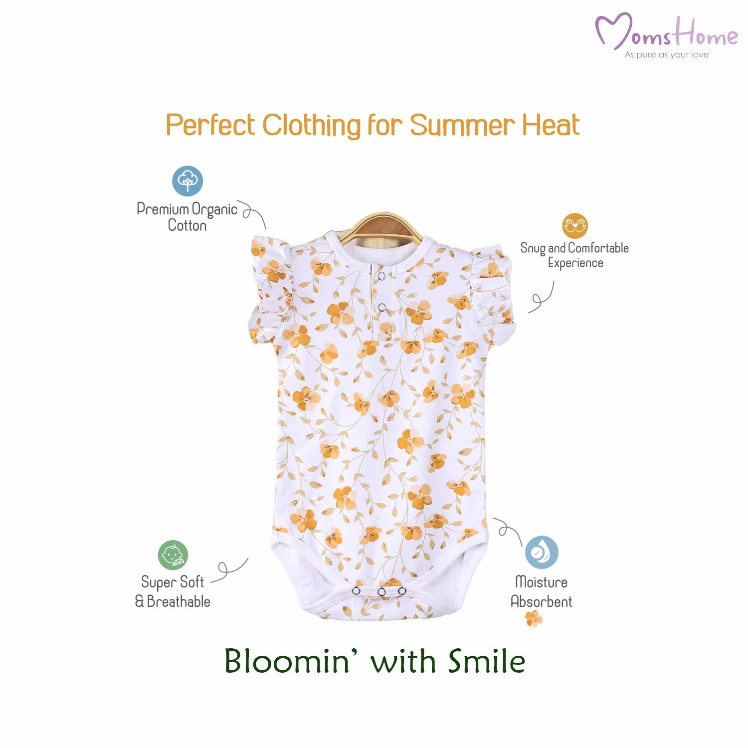 Baby Organic Cotton Onesie | Bloom - Image 6