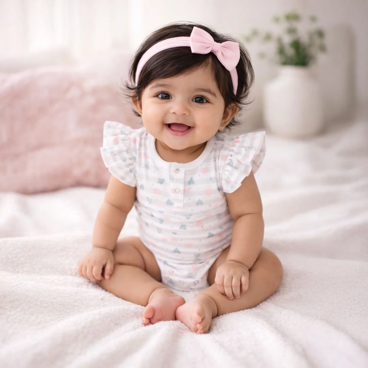 Baby Organic Cotton Onesie | Bloom, Blossom | Pack of 2 - Image 3