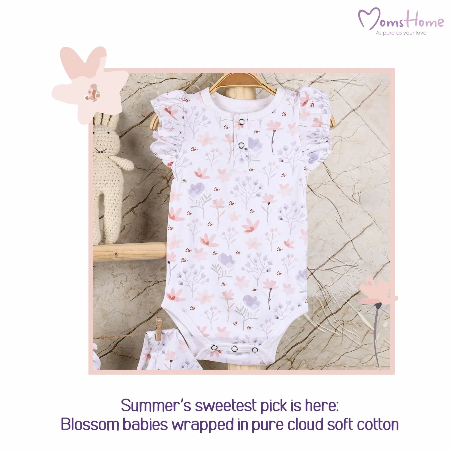 Baby Organic Cotton Onesie | Blossom - Image 9
