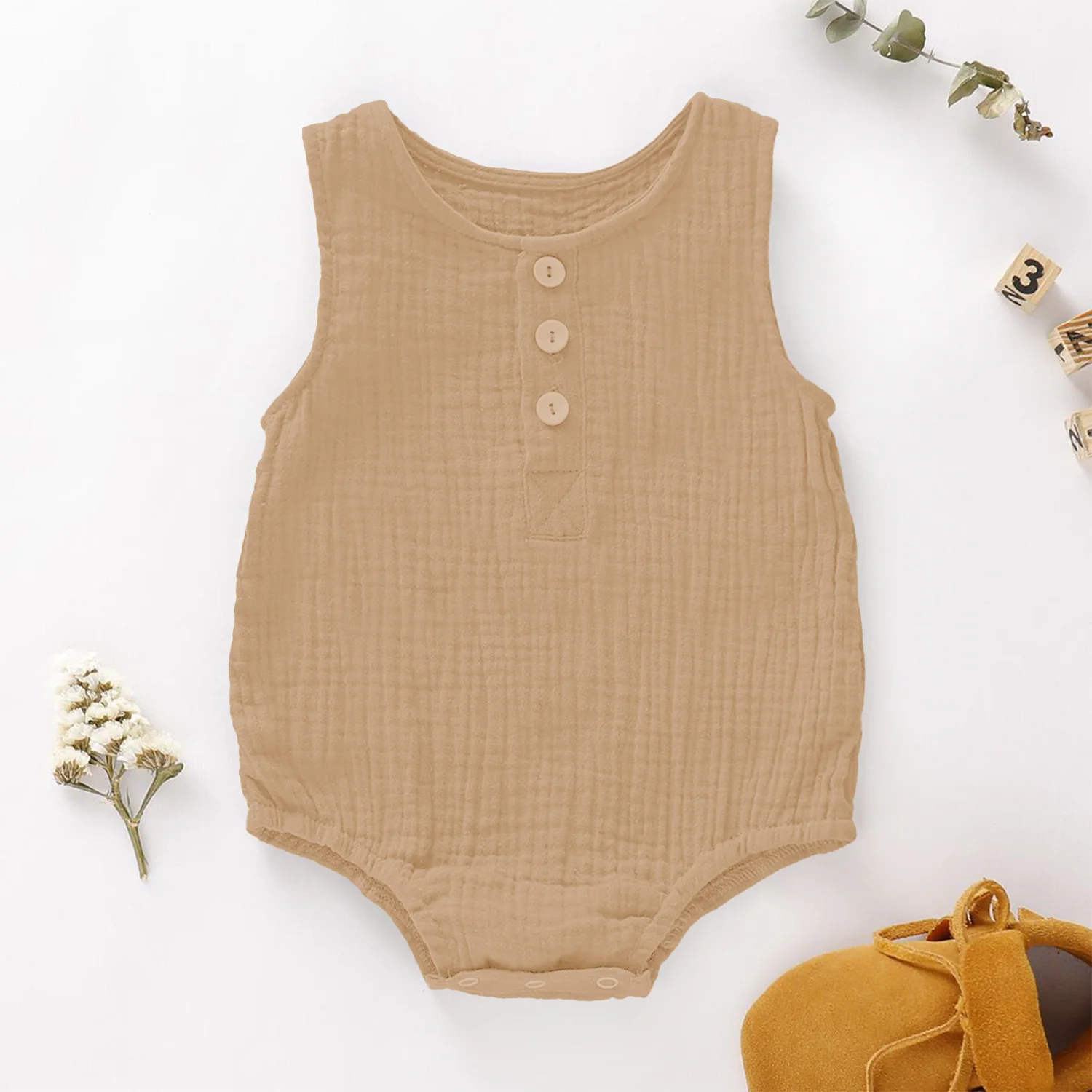 Baby Organic Cotton Onesie | Pack of 1 - Image 11