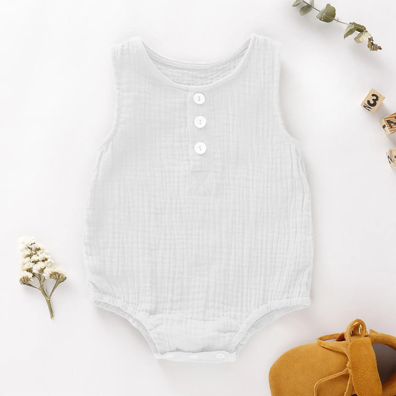 Baby Organic Cotton Onesie | Pack of 1 - Image 12