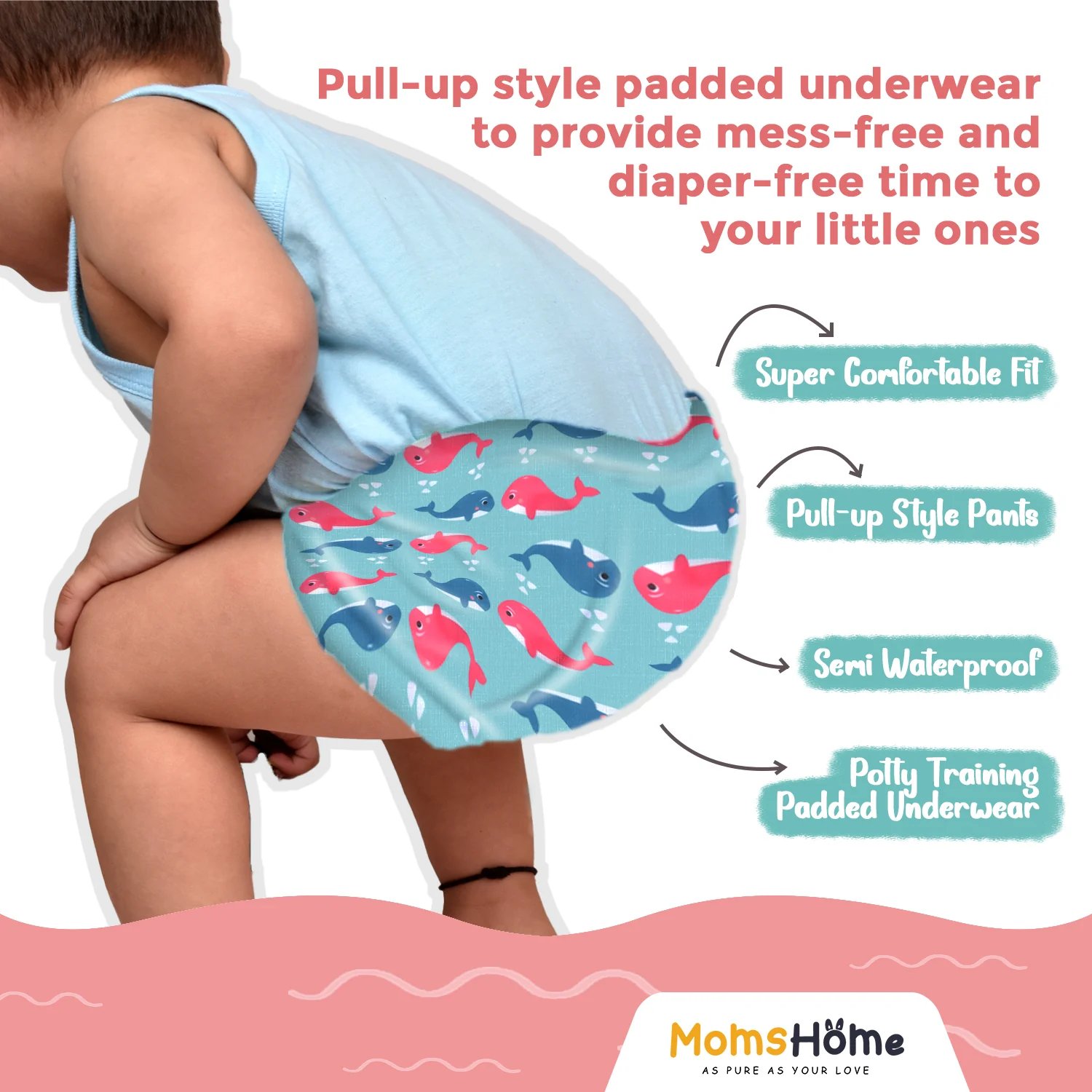 100% Cotton Unisex Baby Padded Underwear | Pack Of 1 - Image 10