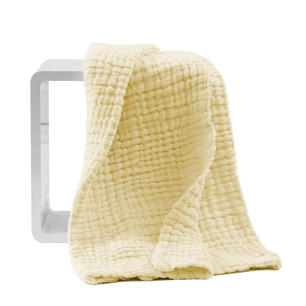 Baby Super Soft Absorbent Muslin 6 Layer wash Towel | 100X100 CM | 0-3 Years | Pack of 1 - Image 9
