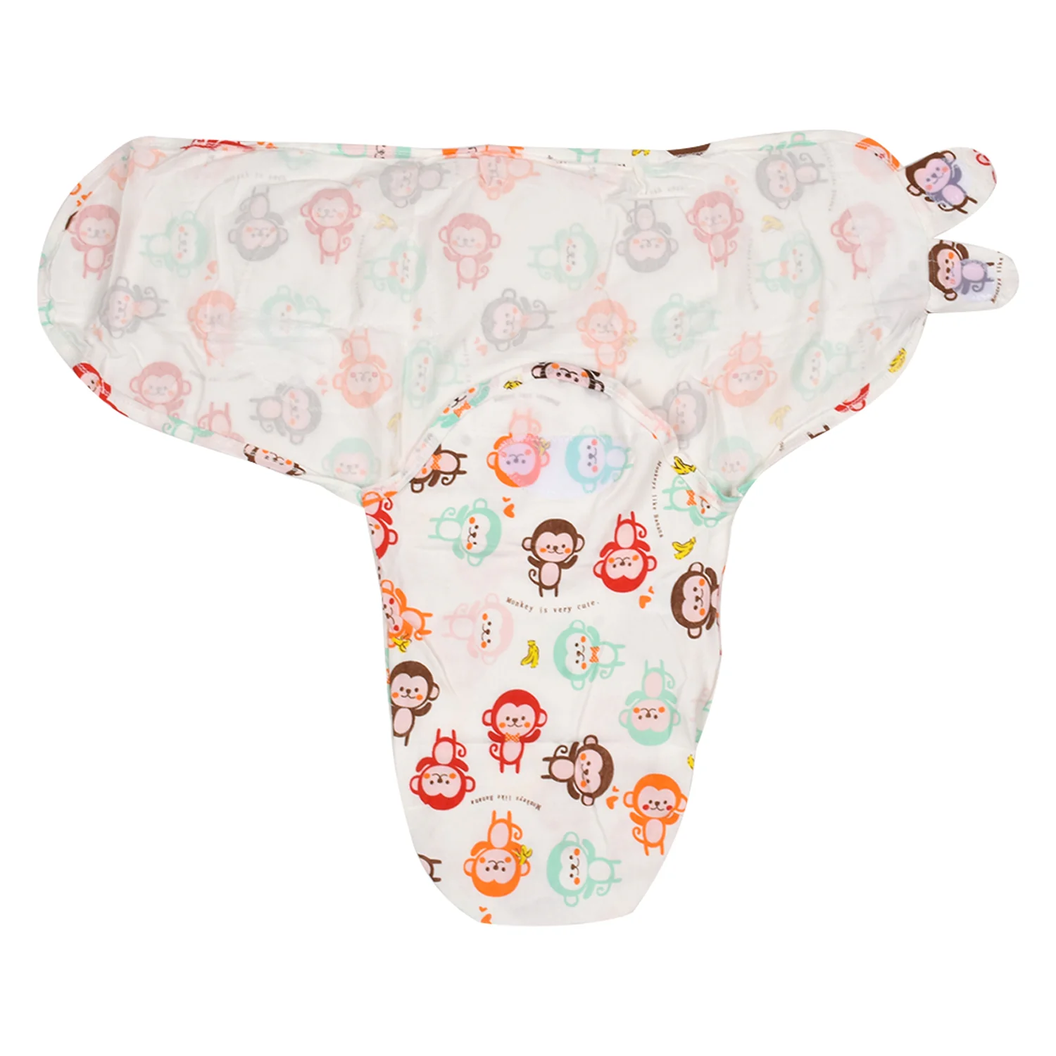 Baby Swaddle Adjustable Infant wrap- 0-3 Months -Pack of 2 -Monkey-Car - Image 4