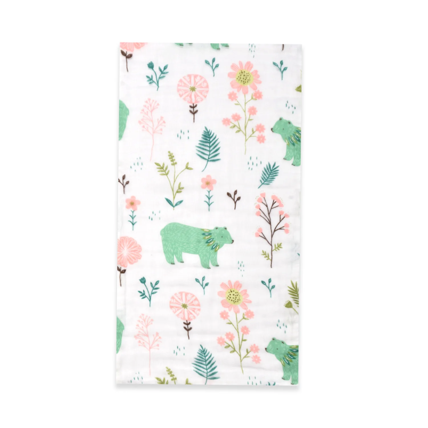 Baby Unisex Muslin Organic cotton 1 Square Langot, 2 Muslin Napkin, 1Burp Towel combo - Image 3