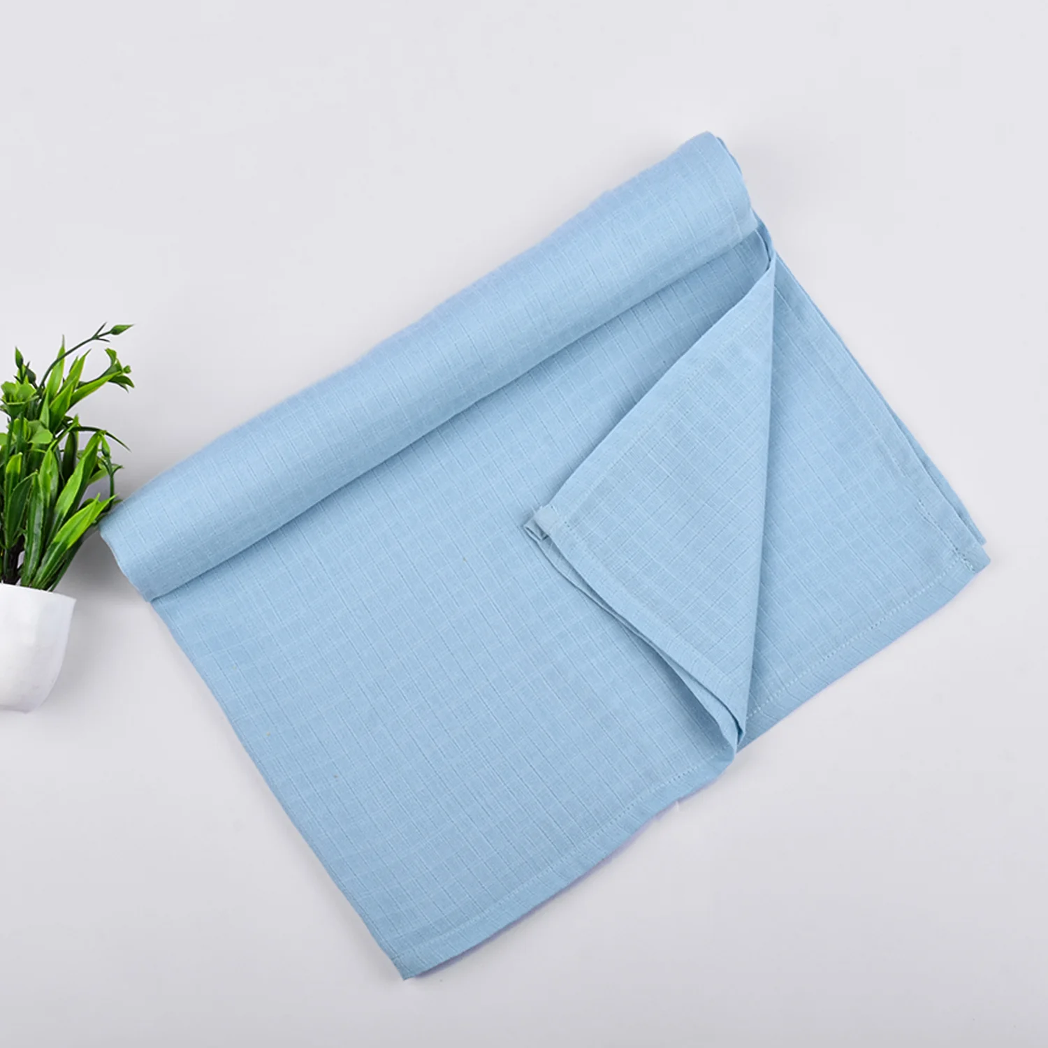 Baby Unisex Muslin Organic cotton 1Langot, 2 Muslin Napkin, 1 Muslin swaddle 1Burp Towel combo - Image 4