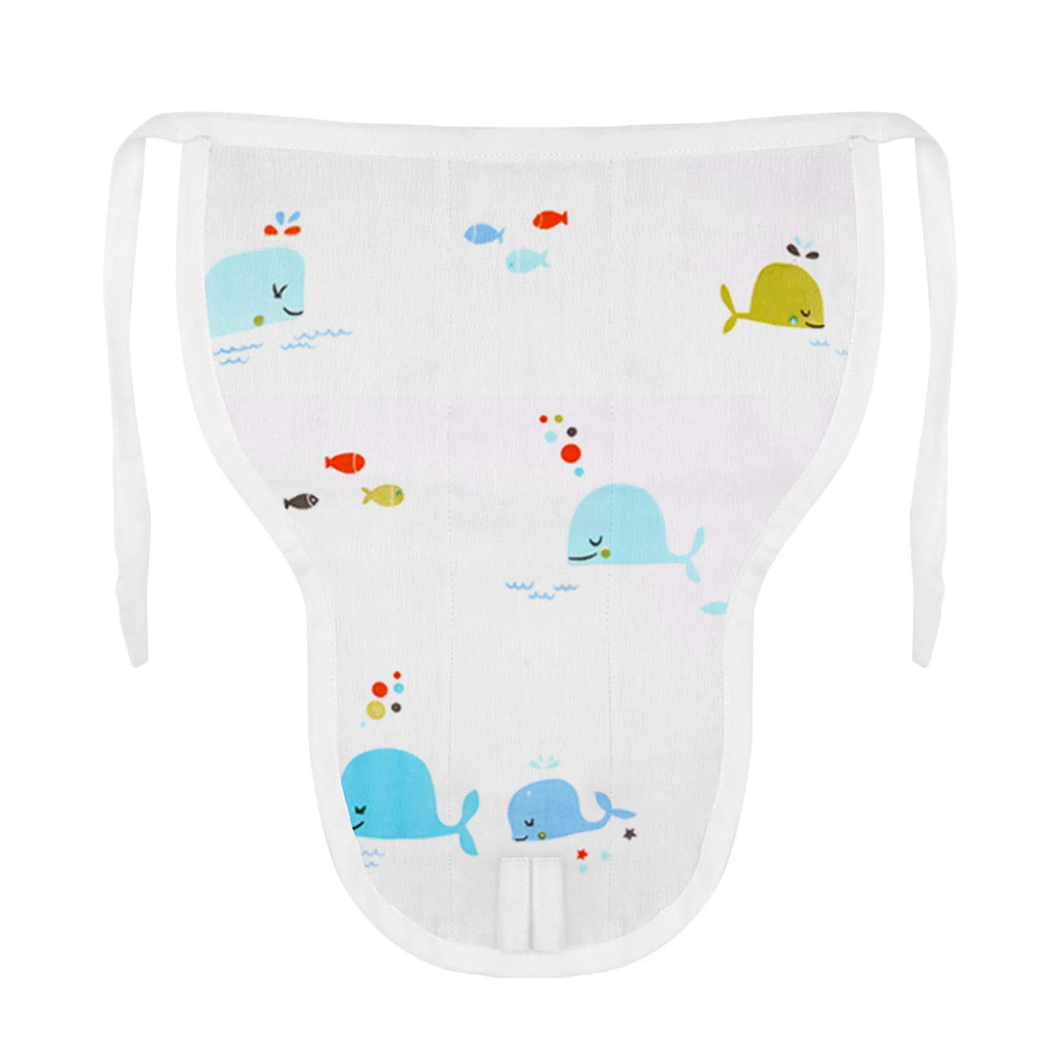 Baby Unisex Organic Cotton Muslin Jhabla and Nappy Set | Whale, Lion Jungle, Pink Giraffe | Pack of 3 - Image 14
