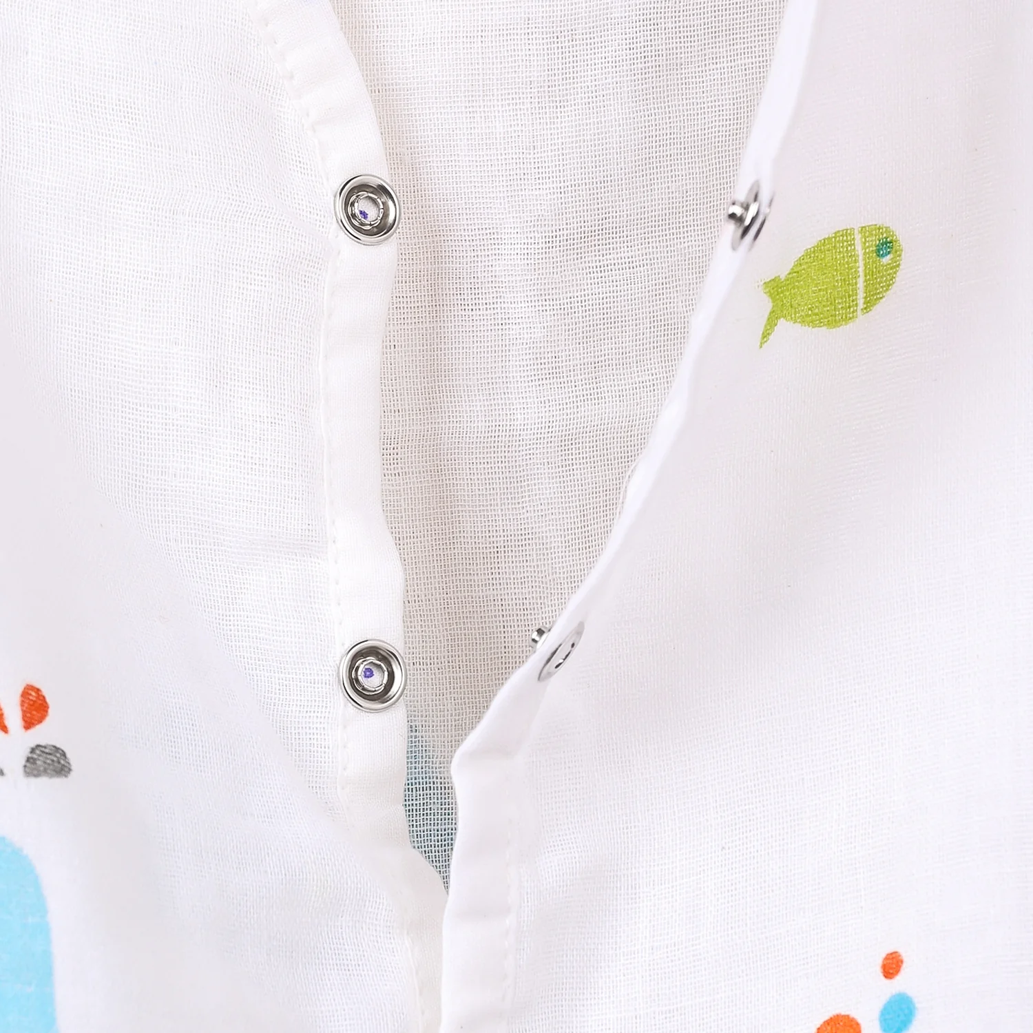 Kids Organic Cotton Muslin Co-Ord Set | Shirt & Shorts | Blue Whale - Image 12