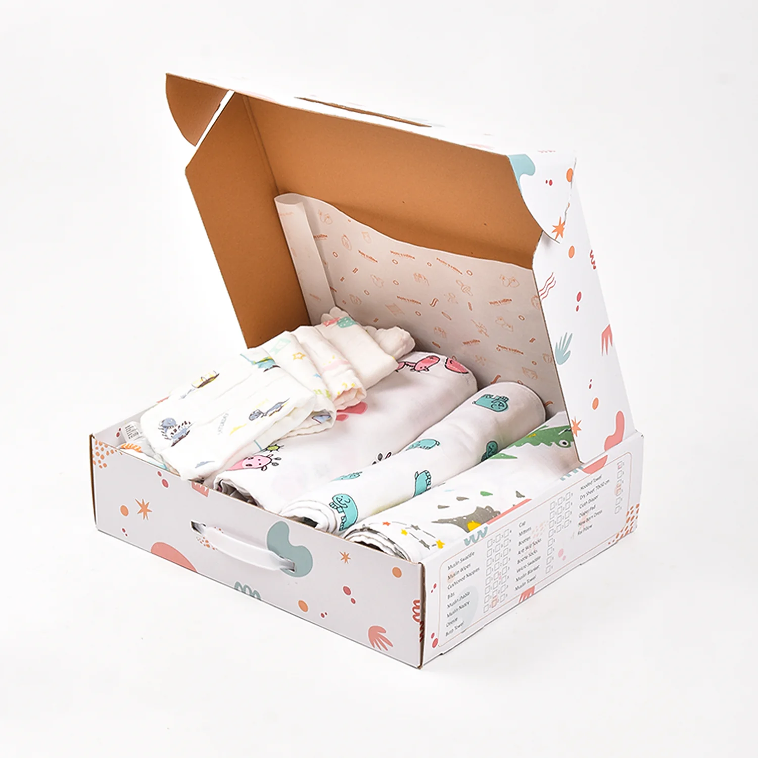 BABY UNISEX SUPERSOFT ORGANIC COTTON MUSLIN -10 PIECES GIFT SET - Image 4