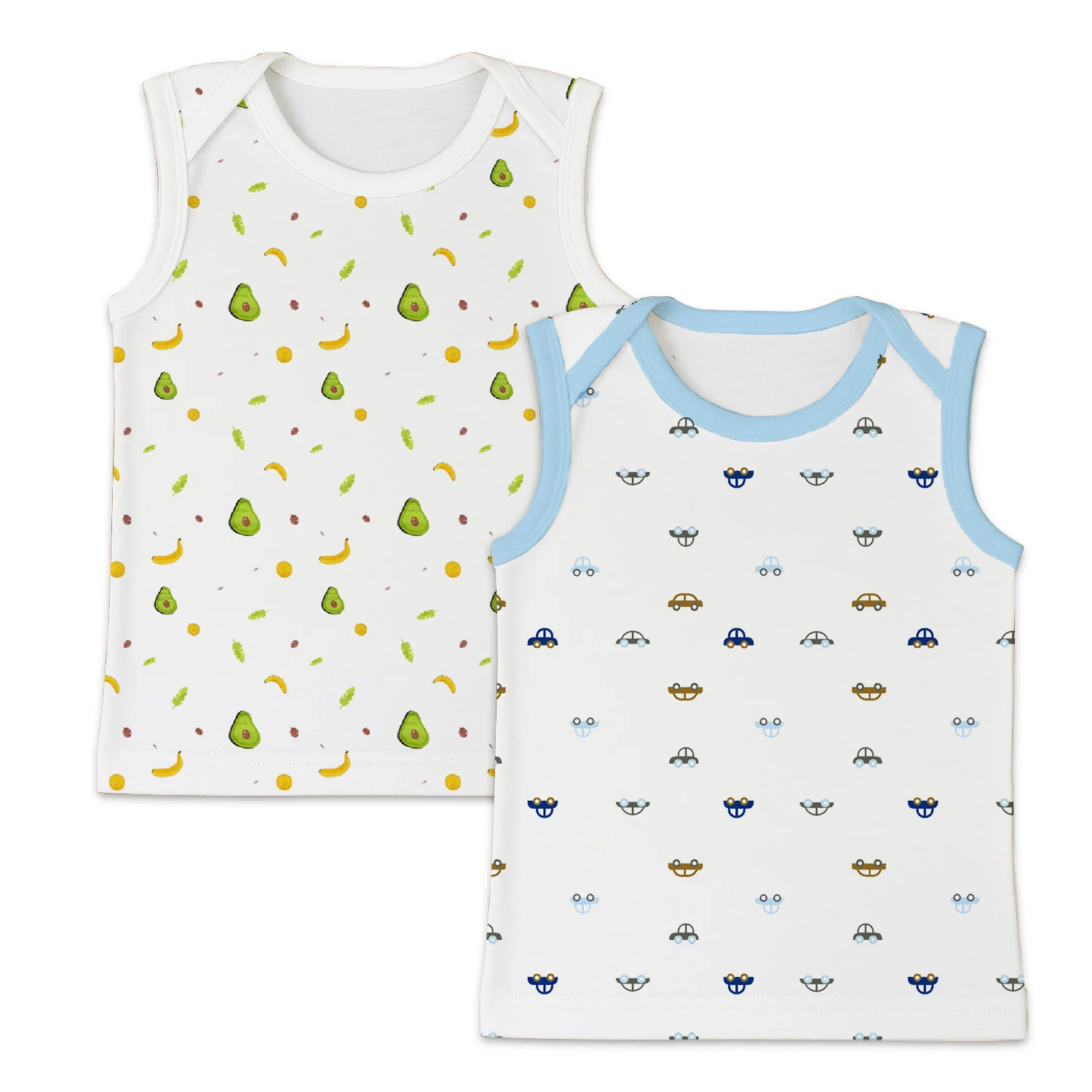 Baby Vest for Boys & Girls | Organic Cotton Baby Top For Newborns, Infants & Toddlers | Pack of 2 - Image 2