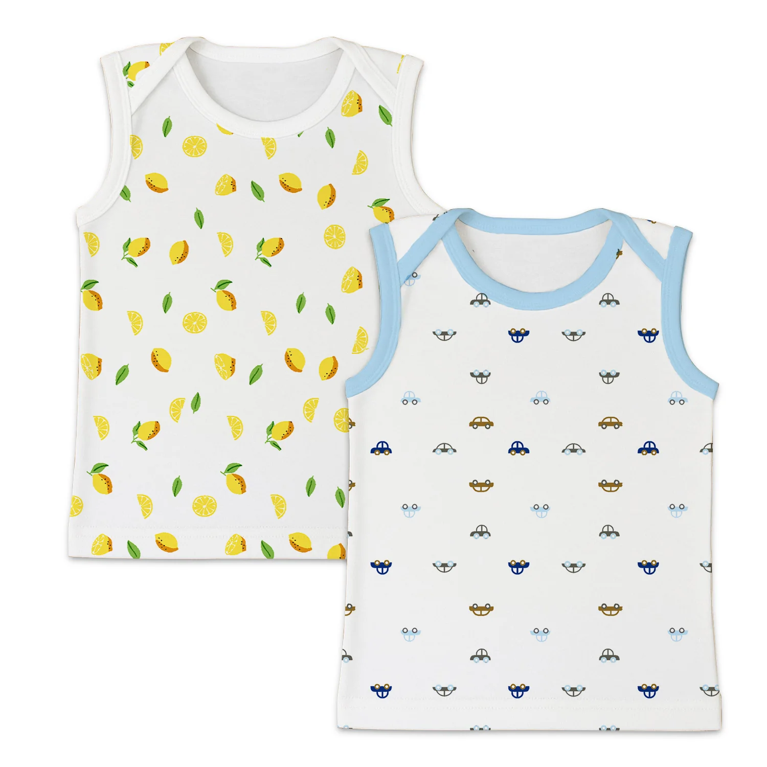 Baby Vest for Boys & Girls | Organic Cotton Baby Top For Newborns, Infants & Toddlers | Pack of 2 - Image 3
