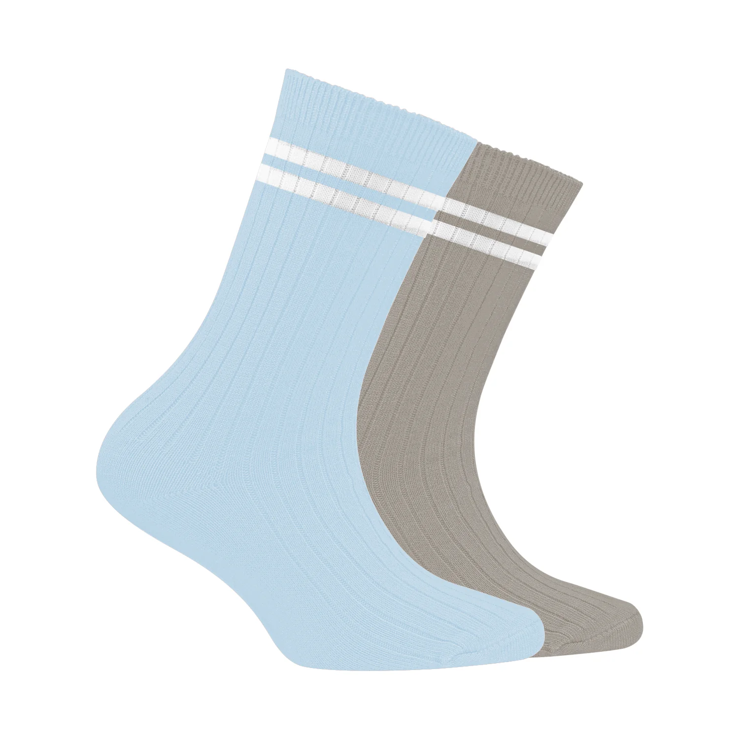 Bamboo Anti-Odour Ribbed Socks for Kids | Anti-Bacterial | Smell Free & Breathable | Hypoallergenic | Moisture-Wicking | Multicolor | Pack of 2 - Image 10