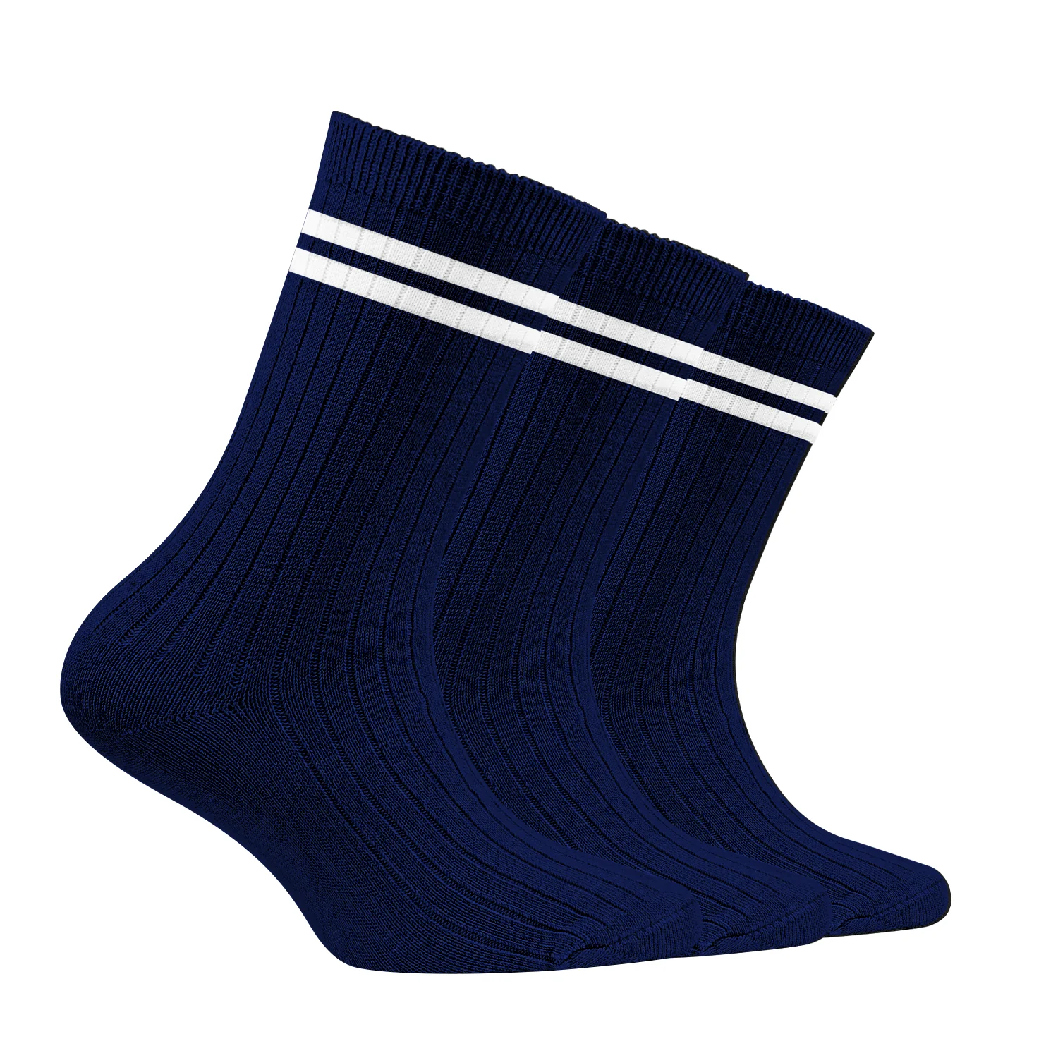 Bamboo Anti-Odour Ribbed Socks for Kids| Anti-Bacterial | Smell Free & Breathable | Hypoallergenic | Moisture-Wicking | Pack of 3 - Image 10