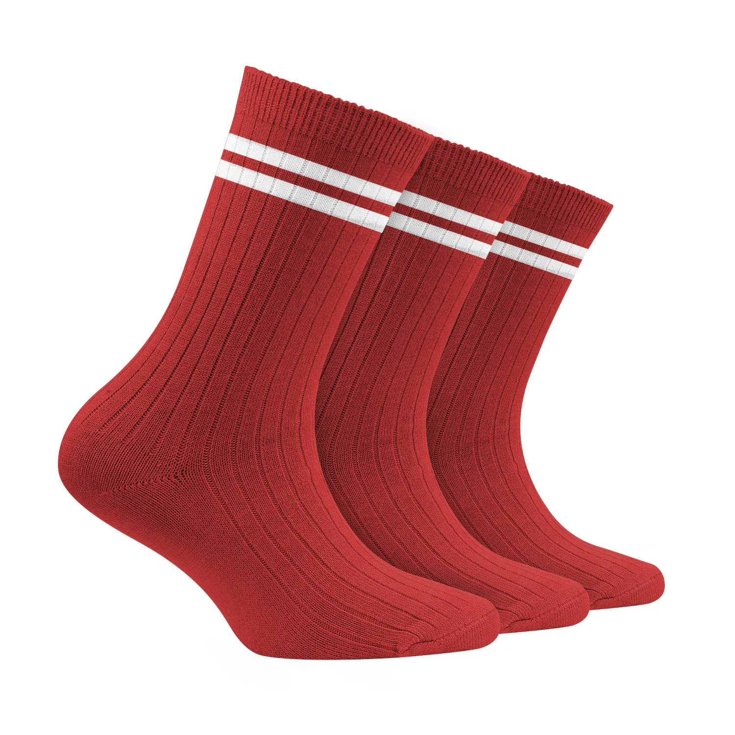 Bamboo Anti-Odour Ribbed Socks for Kids| Anti-Bacterial | Smell Free & Breathable | Hypoallergenic | Moisture-Wicking | Pack of 3 - Image 13