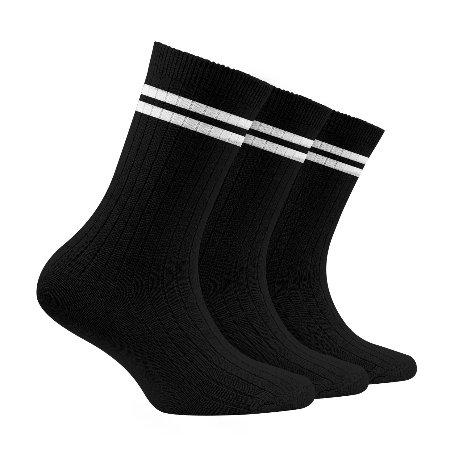 Bamboo Anti-Odour Ribbed Socks for Kids| Anti-Bacterial | Smell Free & Breathable | Hypoallergenic | Moisture-Wicking | Pack of 3 - Image 15