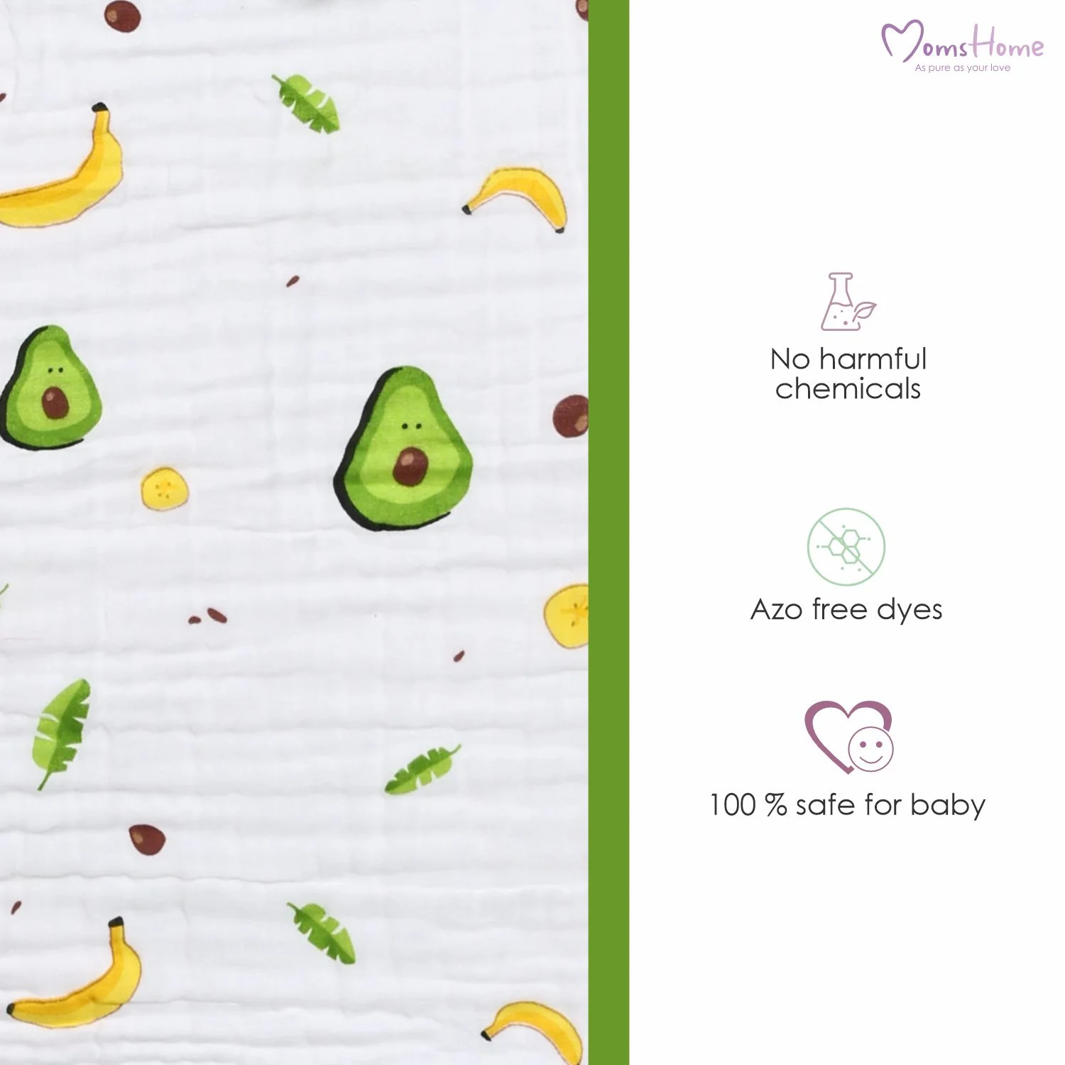 Baby Muslin 6 Layer Muslin blanket Cum Towel - 100X100 CM - (0-3 Years) Pack Of 1 Blue Whale - Image 6