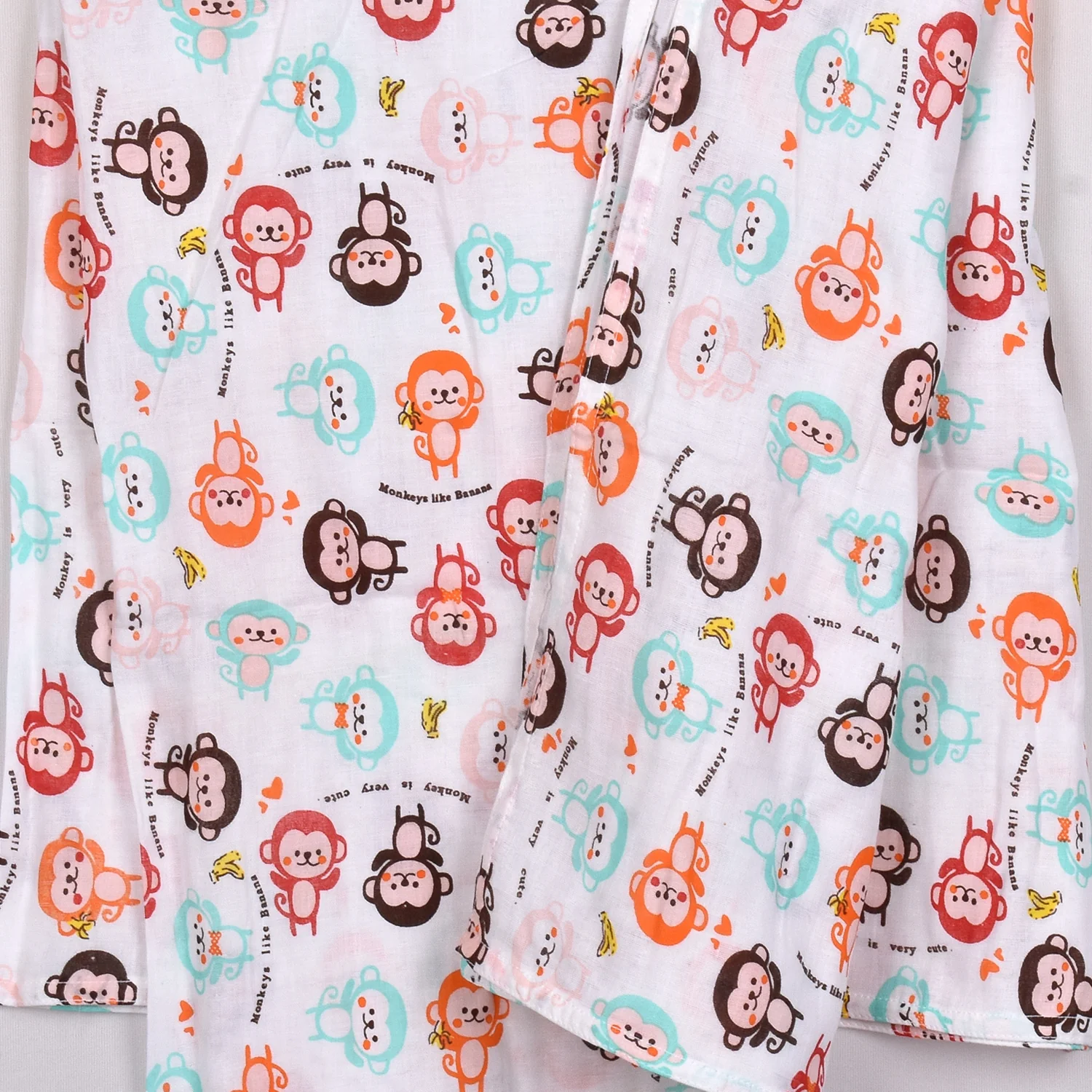 Baby Organic cotton muslin swaddle Wrap - 100x100 CM - Pack Of 1 Monkey - Image 4