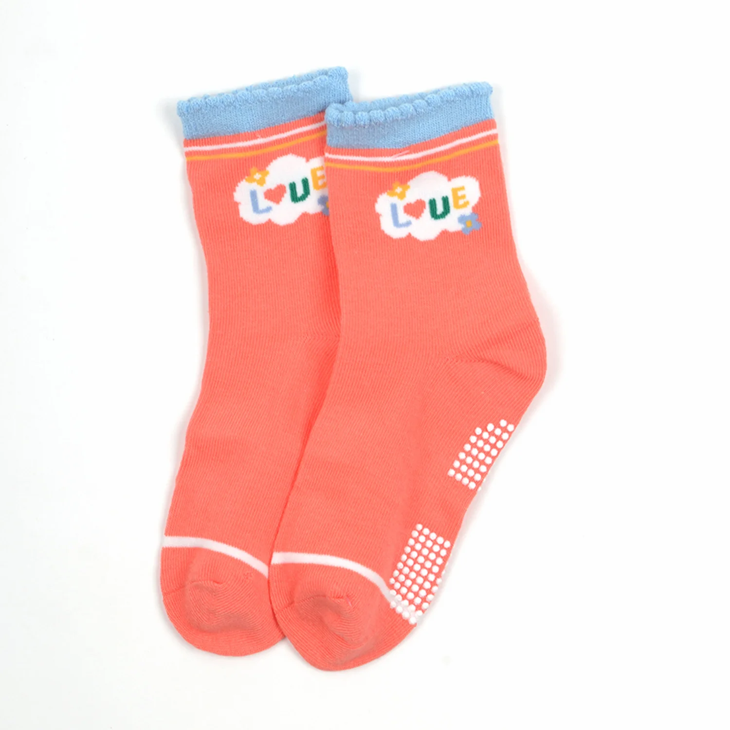 Baby Organic Cotton Antiskid Cute Detailed Socks - Multi Colour - Pack of 3 - Image 3
