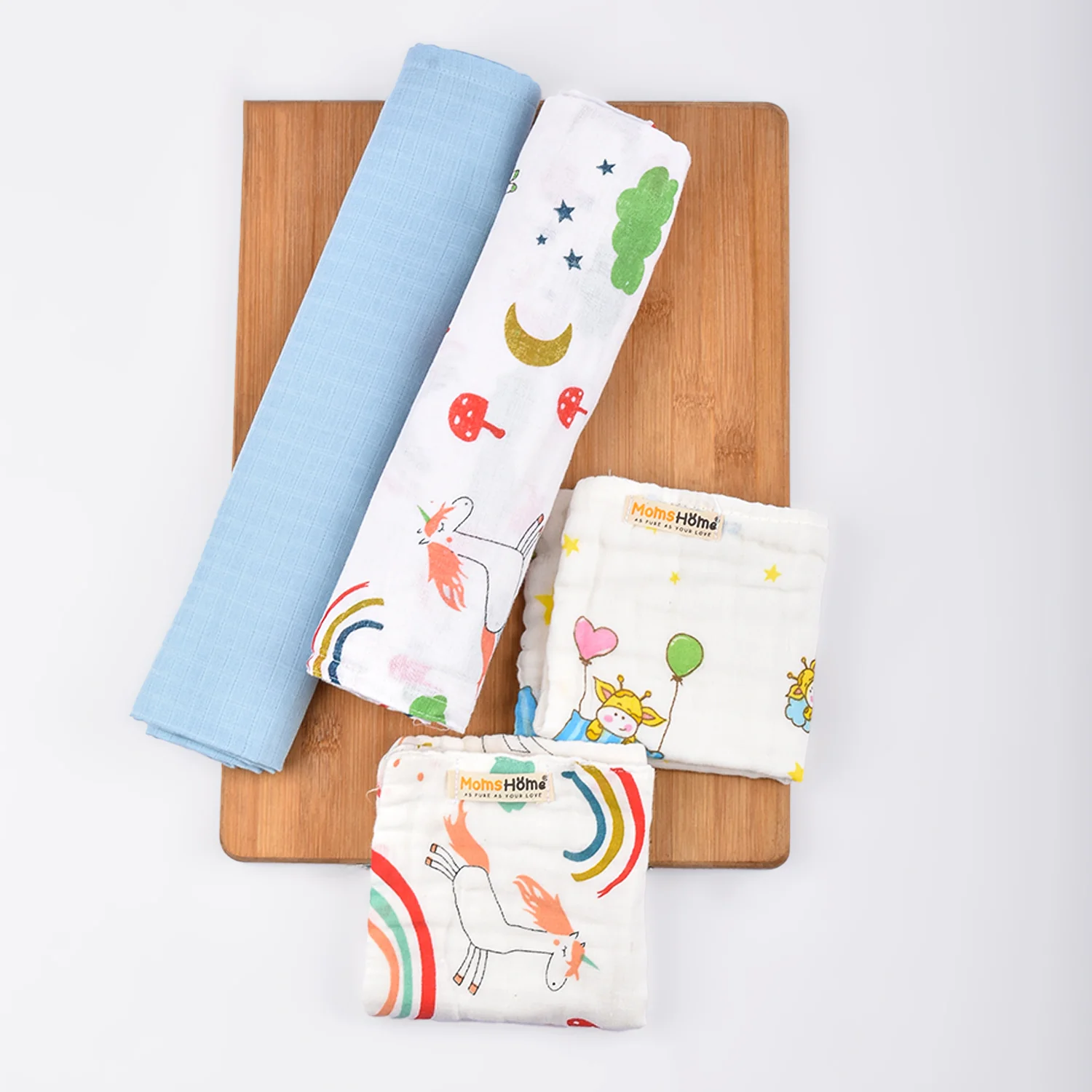 Baby Unisex  Cotton Nappy Time Combo - Multicolor - Image 2