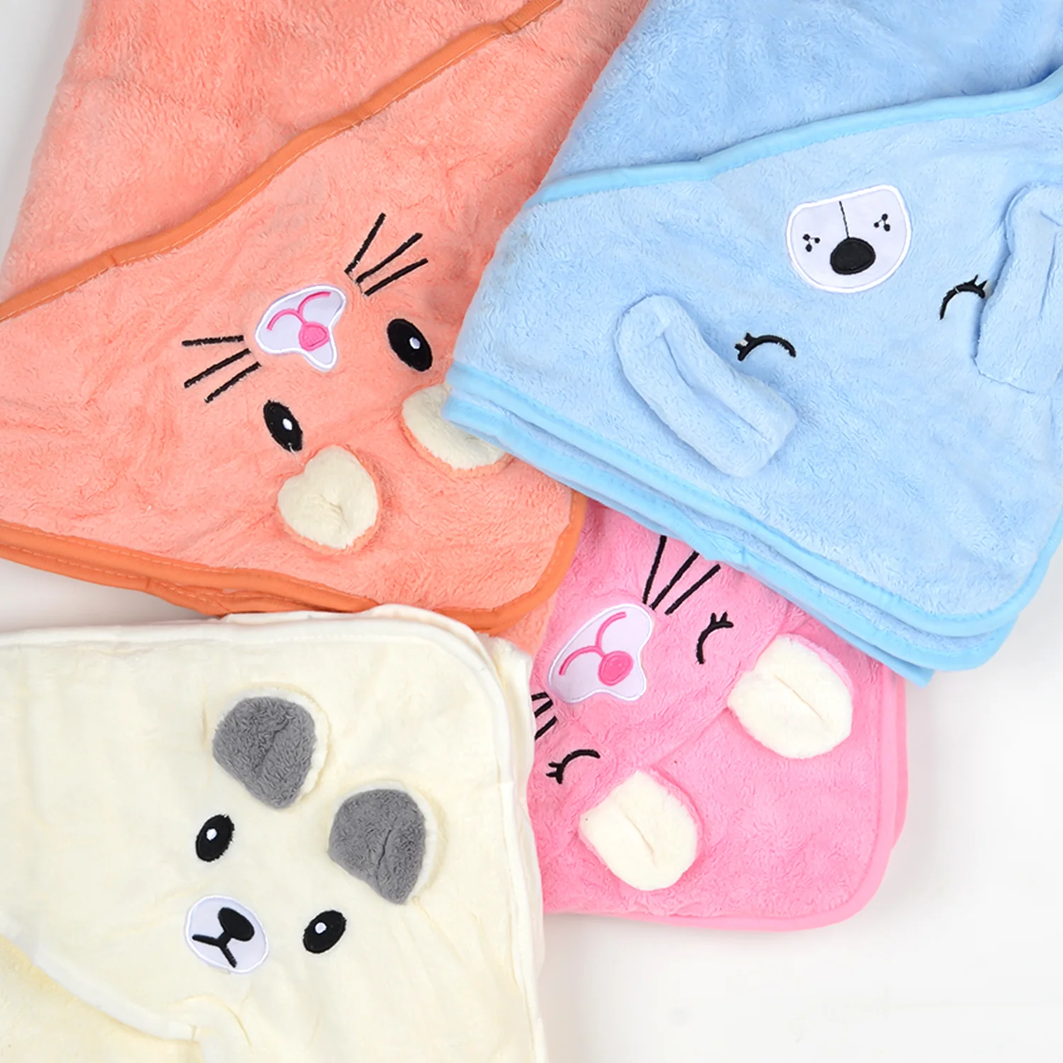 Designer Hooded Bath Towel | 80x80 Cm | 0-18 Months | Pack of 1 - Image 8