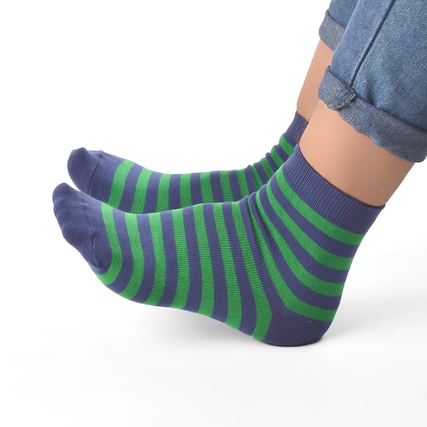 Organic Cotton & Bamboo Socks For Women -Strips |Pack of 3| - Image 3