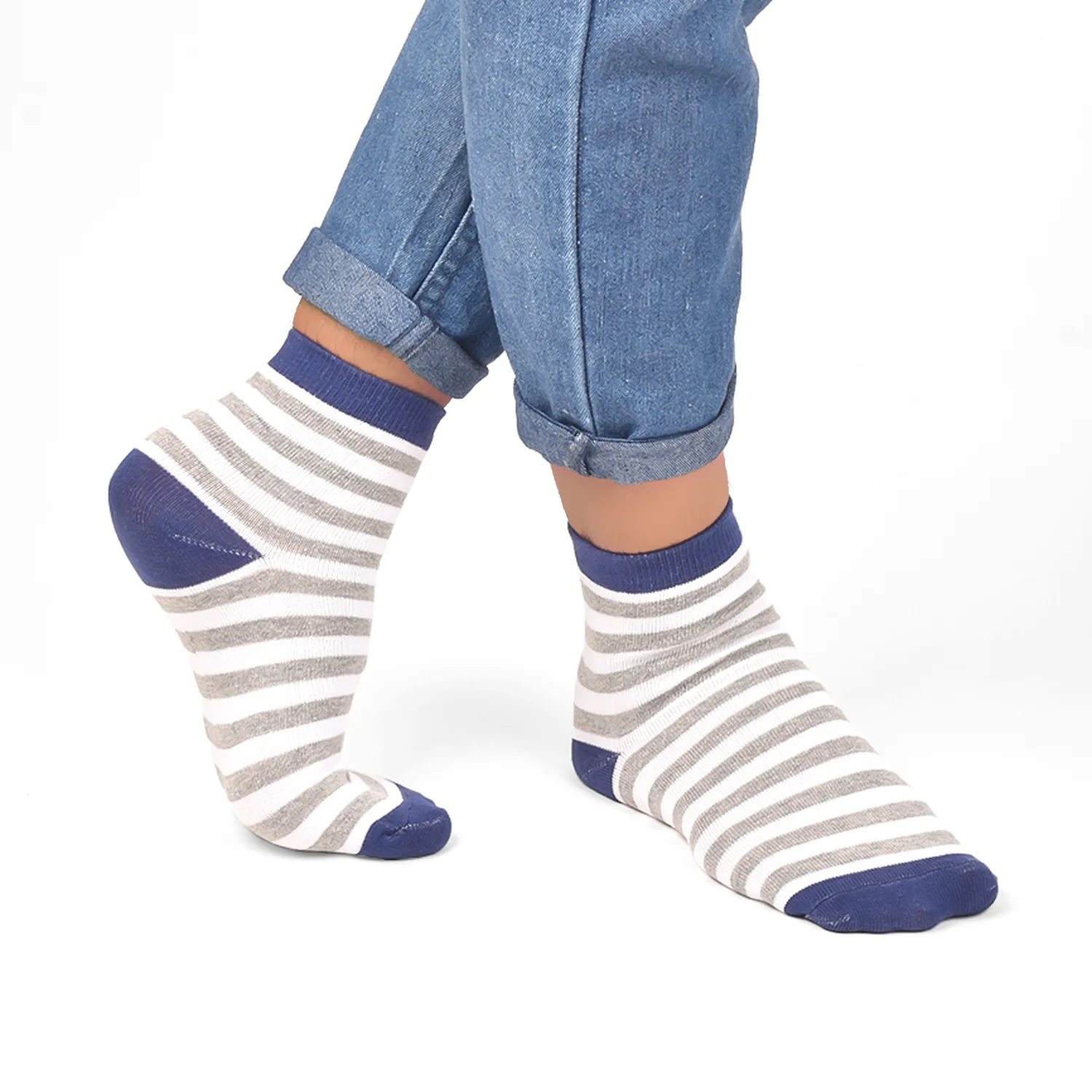 Organic Cotton & Bamboo Socks For Women -Strips |Pack of 3| - Image 4