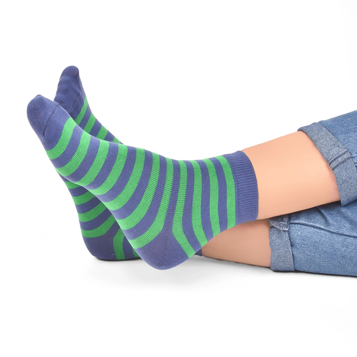 Organic Cotton & Bamboo Socks For Women -Strips |Pack of 3| - Image 5