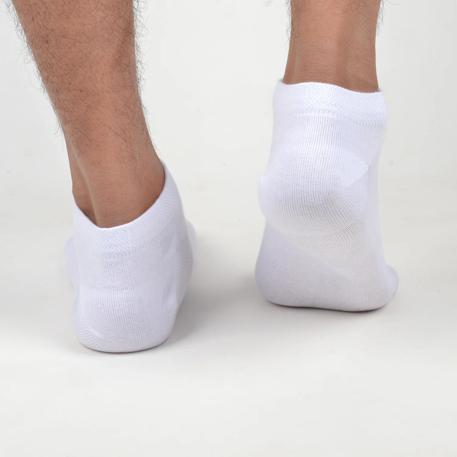 FOOTPRINTS Unisex Solid Cotton Ankle-Length Socks -Pack Of 1 White - Image 5