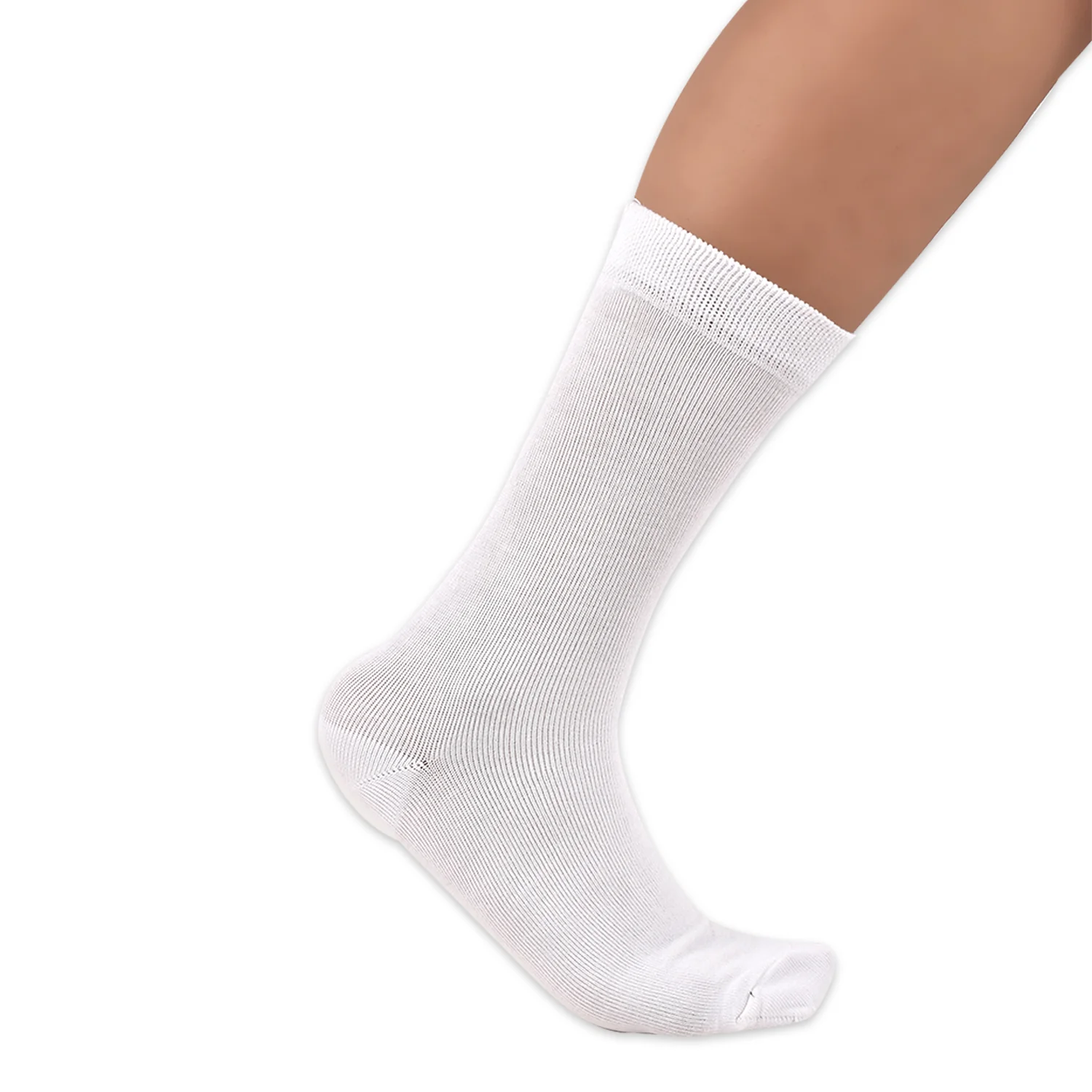 Kids Organic Cotton School Socks - Unisex - Calf length- Pack of 5 (White)- Extra soft and Breathable - Image 5