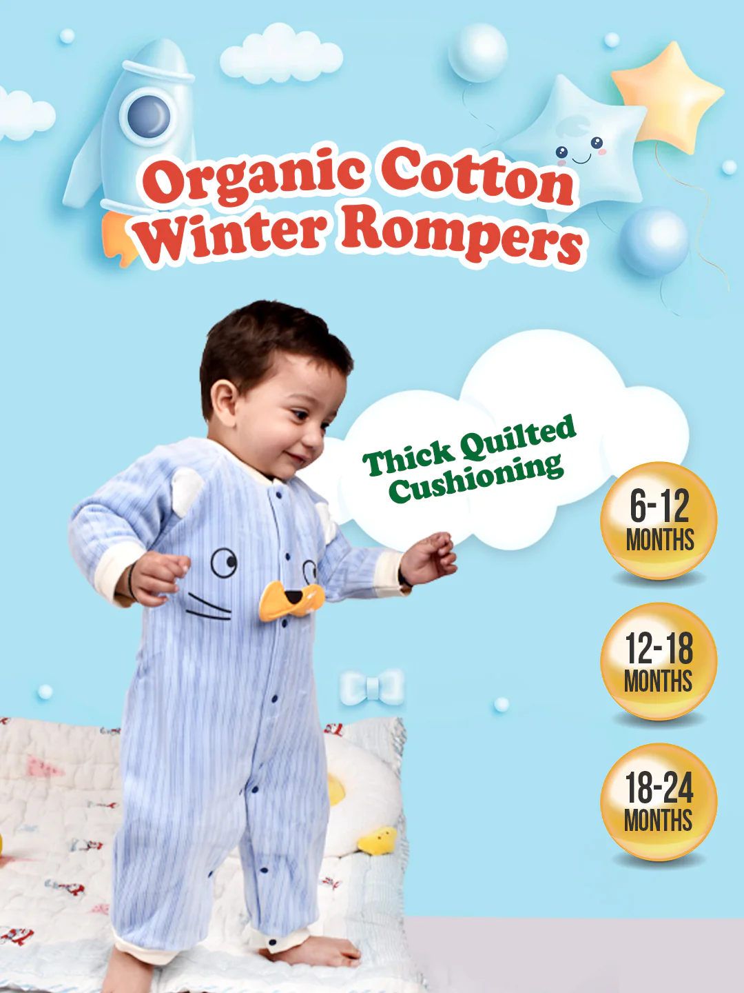 New Born Baby Winter Essentials Gift Combo 12-18 Months - 6 Items - Image 6