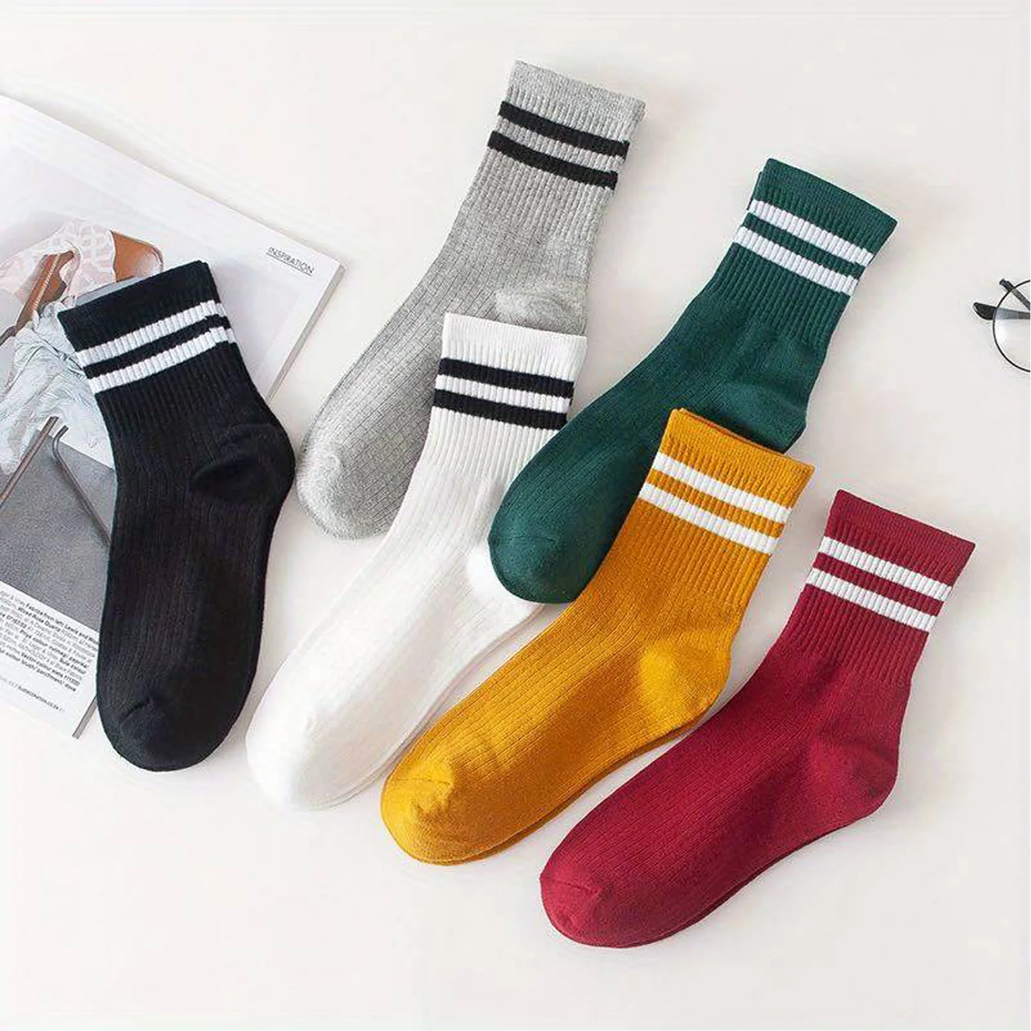 Odour free Organic Cotton Kids Bamboo Ribbed Socks - Pack of 3 - Image 6