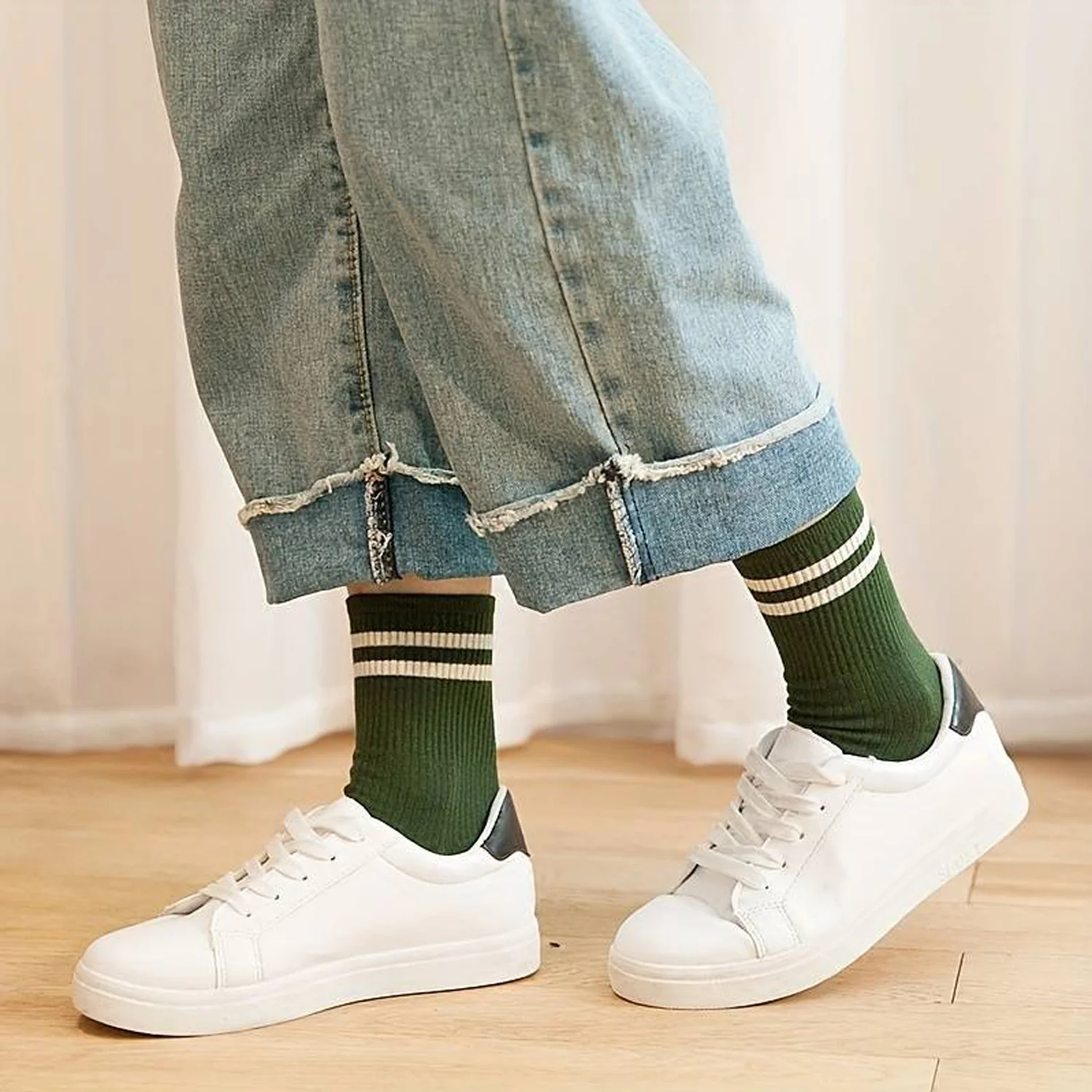 Odour free Organic Cotton Kids Bamboo Ribbed Socks - Pack of 3 - Image 6