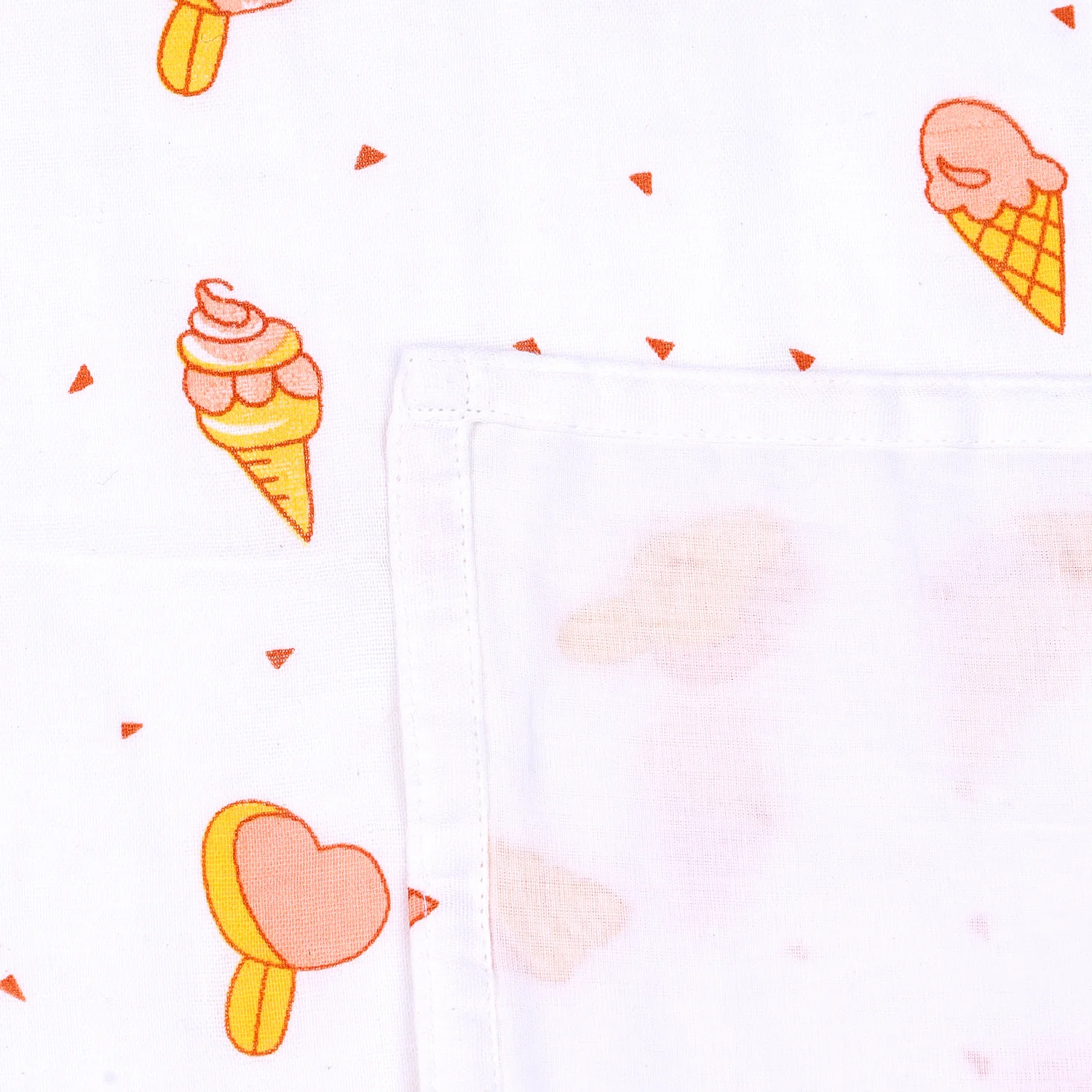 Organic Cotton Muslin Nursing Cover For Breastfeeding Feeding Apron - Icecream | 70 x100 CM - Image 4