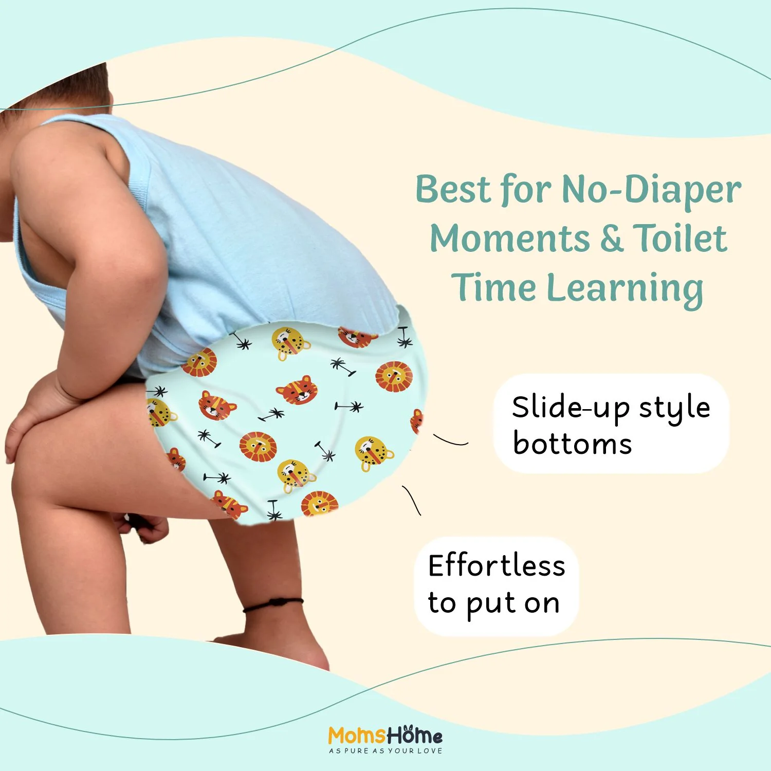 Cotton Unisex Baby Padded Underwear | Pack Of 1 - Image 8