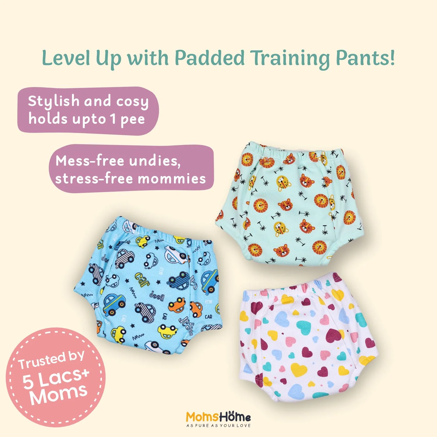 Cotton Unisex Baby Padded Underwear | Pack Of 2 - Image 10