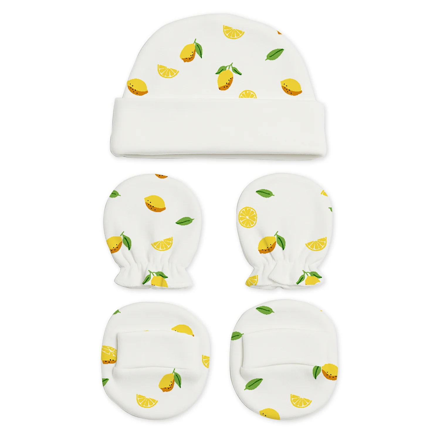 Designer Cap Mitten Bootie Set For New Born Baby | 0-3 Months | Pack of 1 - Image 6