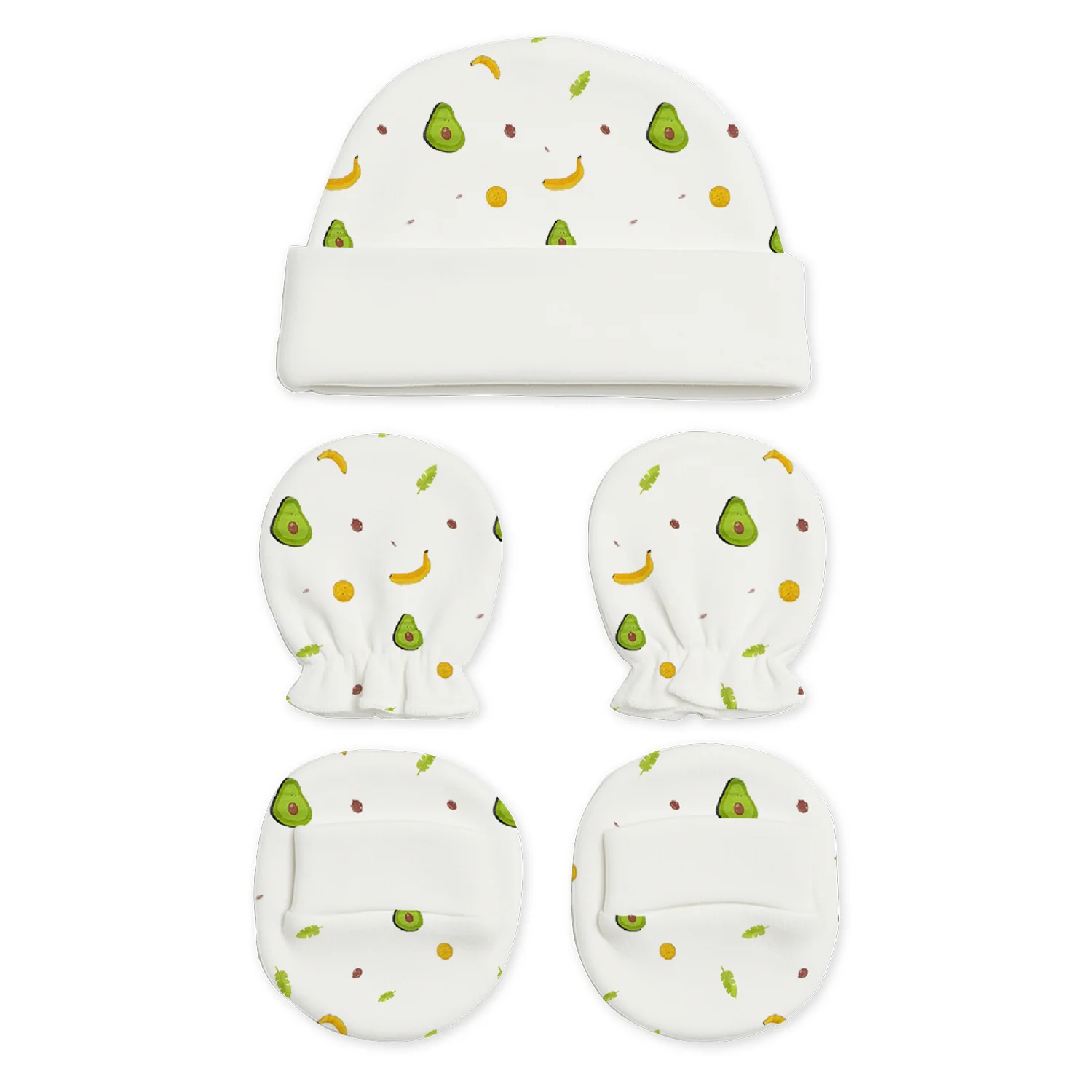 Designer Cap Mitten Bootie Set For New Born Baby | 0-3 Months | Pack of 1 - Image 8