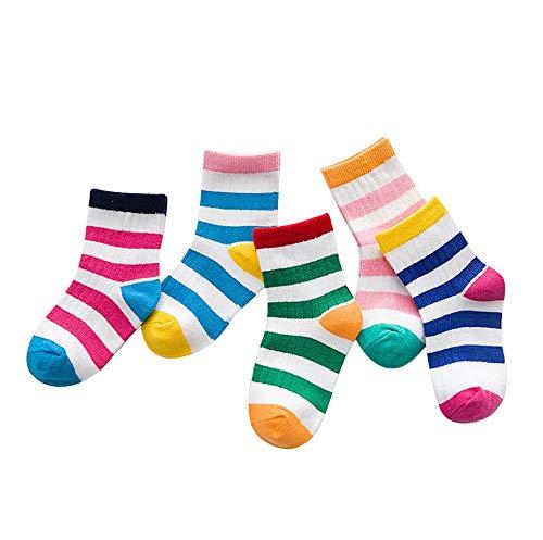 FOOTPRINTS Baby's Organic Cotton Striped Socks (Multicolour, 3-5 Years) - Pack of 5 - Image 2